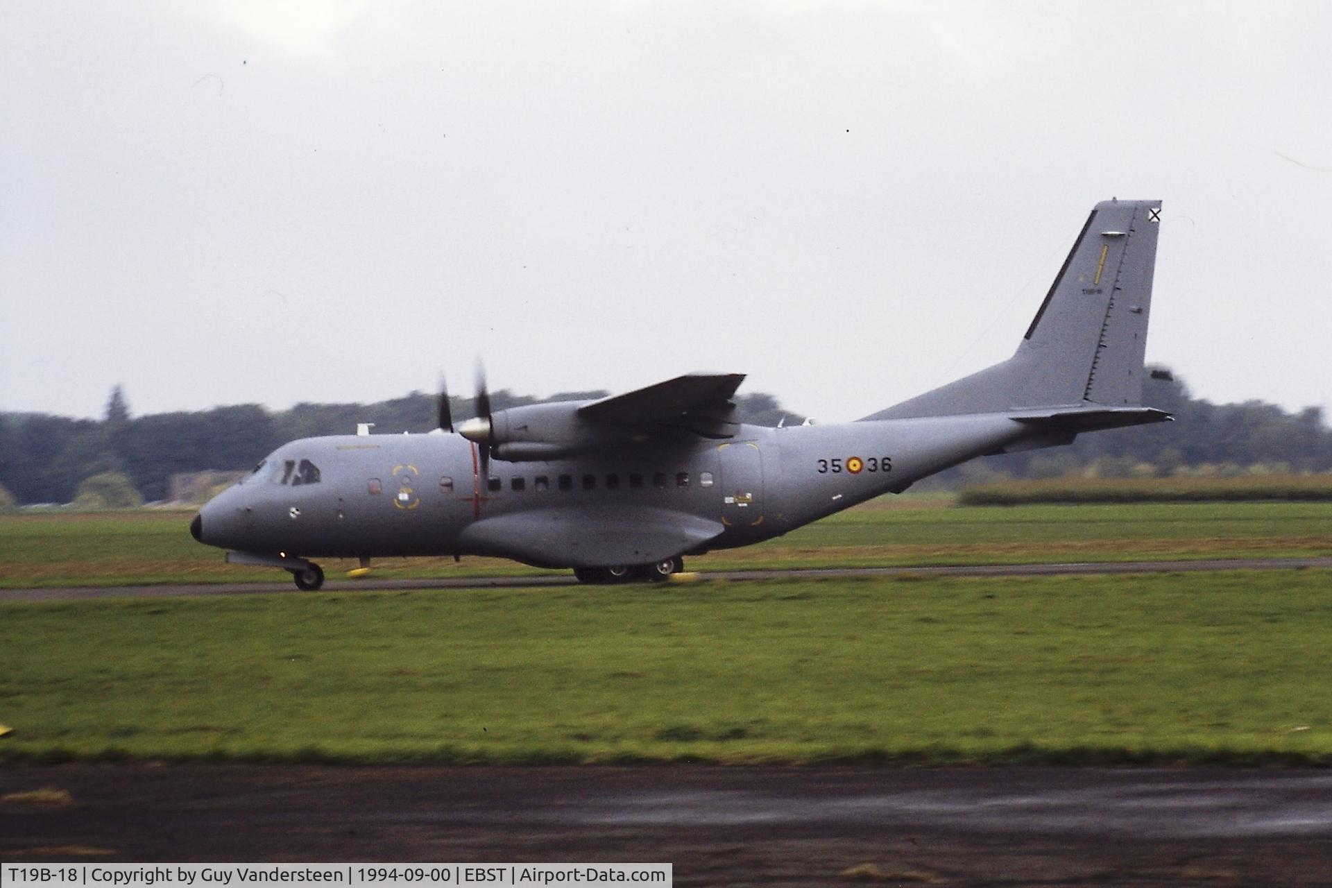 T19B-18, 1993 Airtech CN-235-100M C/N C075, Support aircraft for Patrouilla Aguilla at EBST Sept 1994
