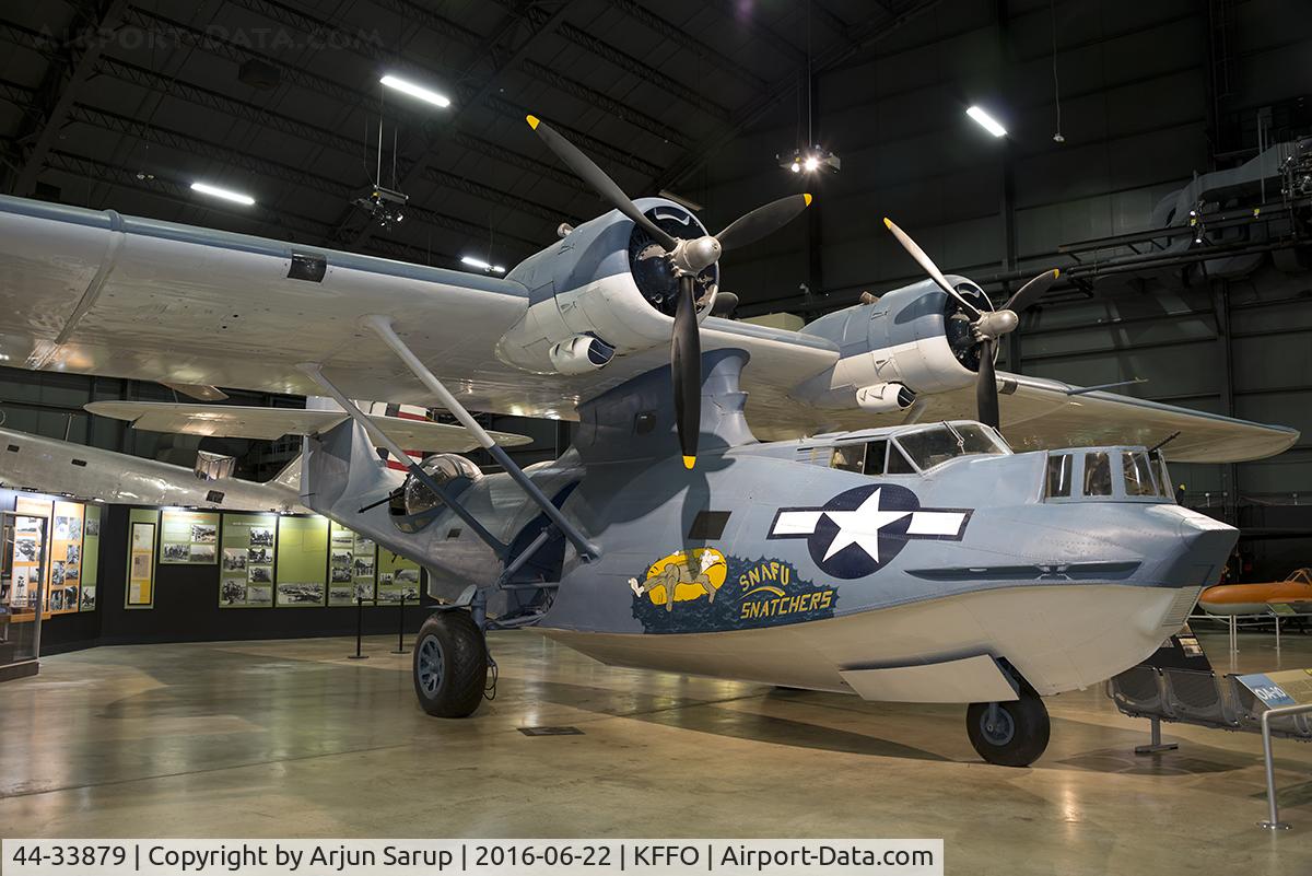 44-33879, Consolidated PBY-5A Catalina C/N 46595, On display at the National Museum of the U.S. Air Force. This former Brazilian Air Force Catalina has been painted as OV-10A “Snafu Snatchers”, assigned to the 2nd Emergency Rescue Squadron in the Pacific Theater during World War II.