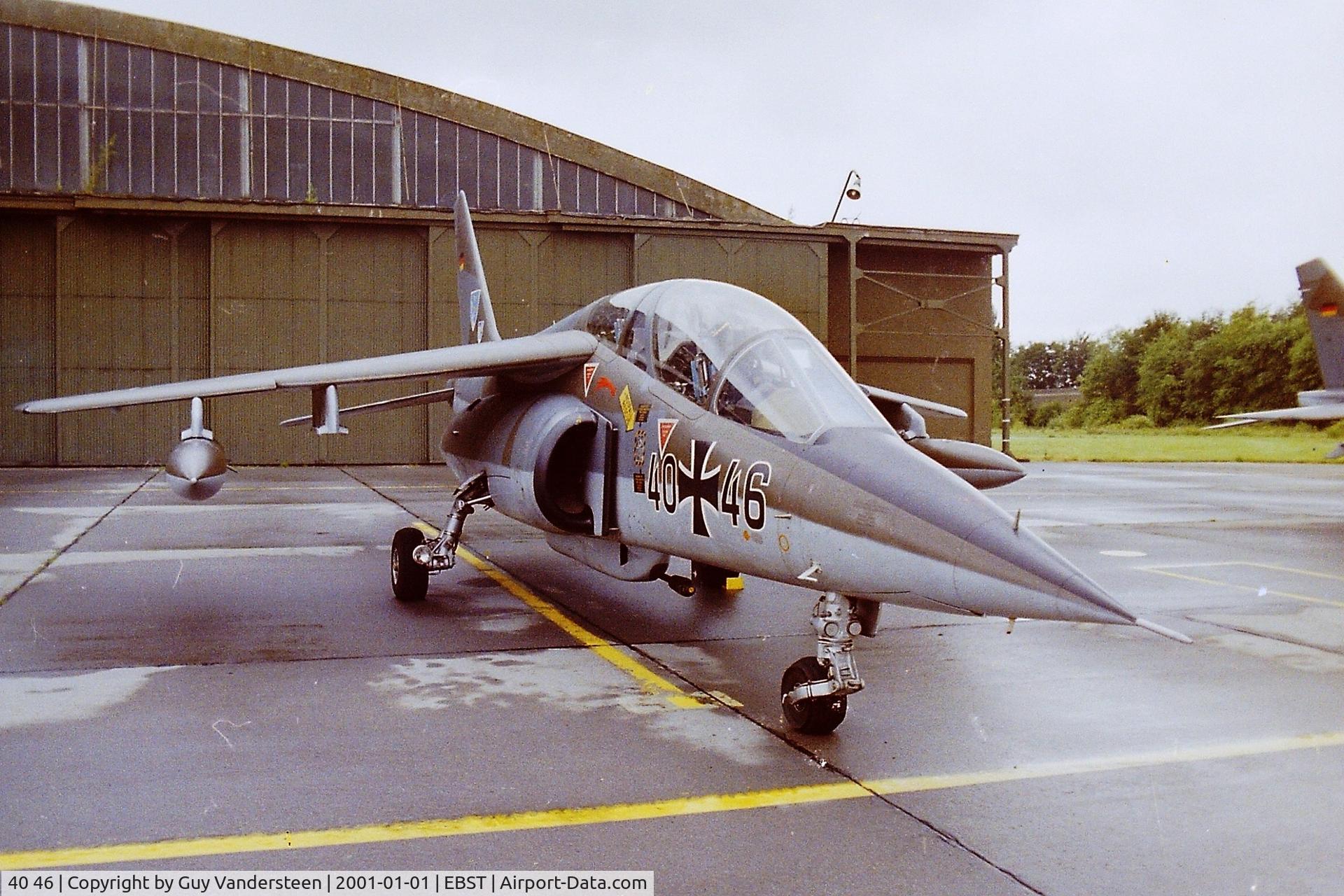 40 46, 1980 Dassault-Dornier Alpha Jet A C/N 0046, Cross servicing at EBST
