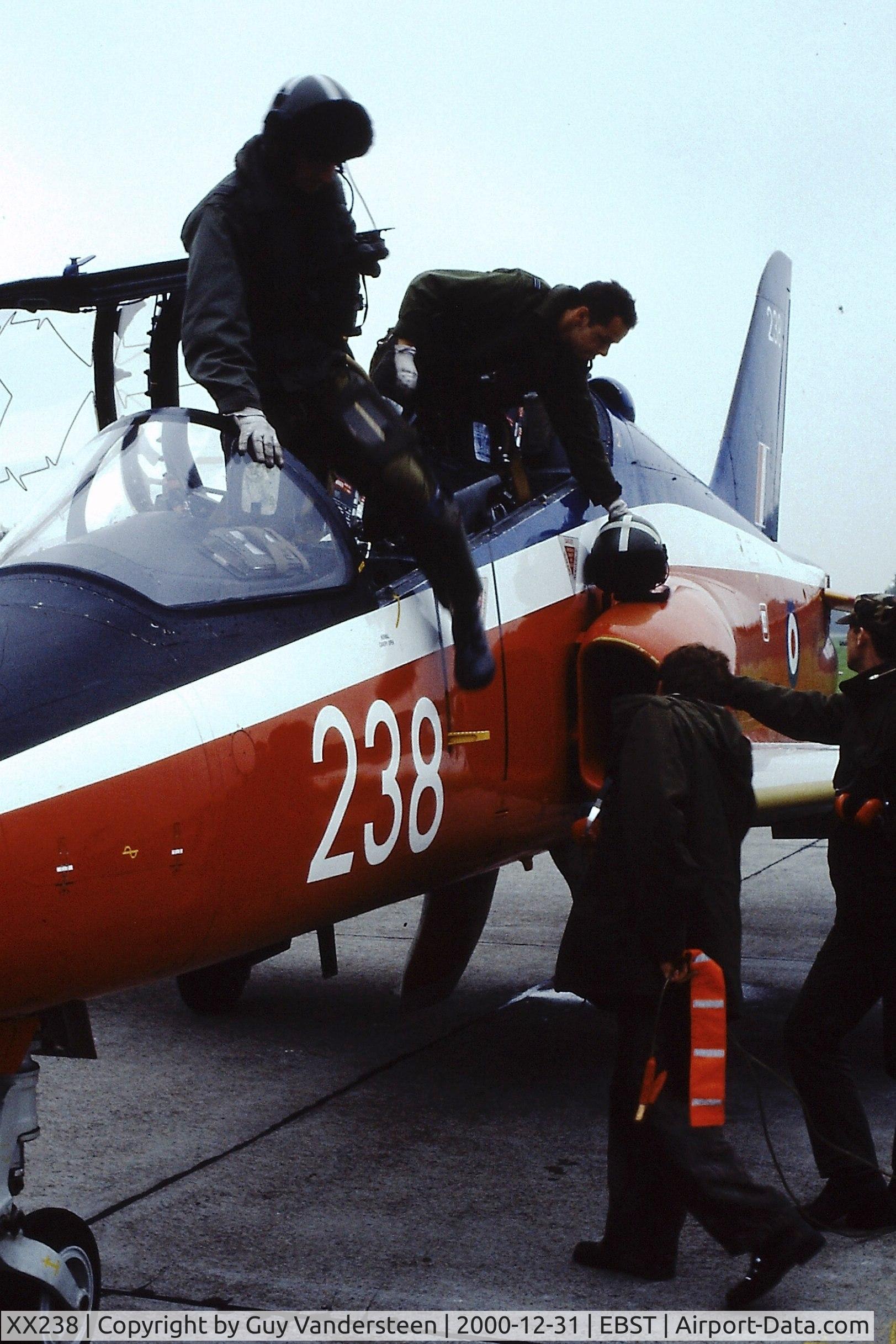 XX238, 1978 Hawker Siddeley Hawk T.1 C/N 074/312074, RAF Hawk T.1W XX238 at EBST eighties