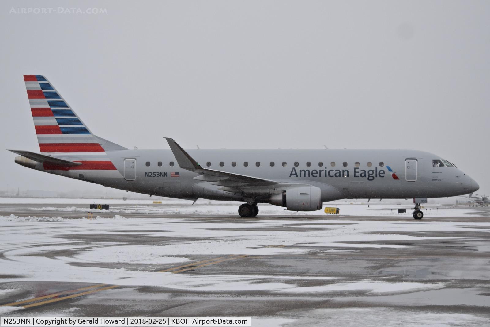 N253NN, 2017 Embraer 175LR (ERJ-170-200LR) C/N 17000649, On Delta crossing Alpha for the gate.