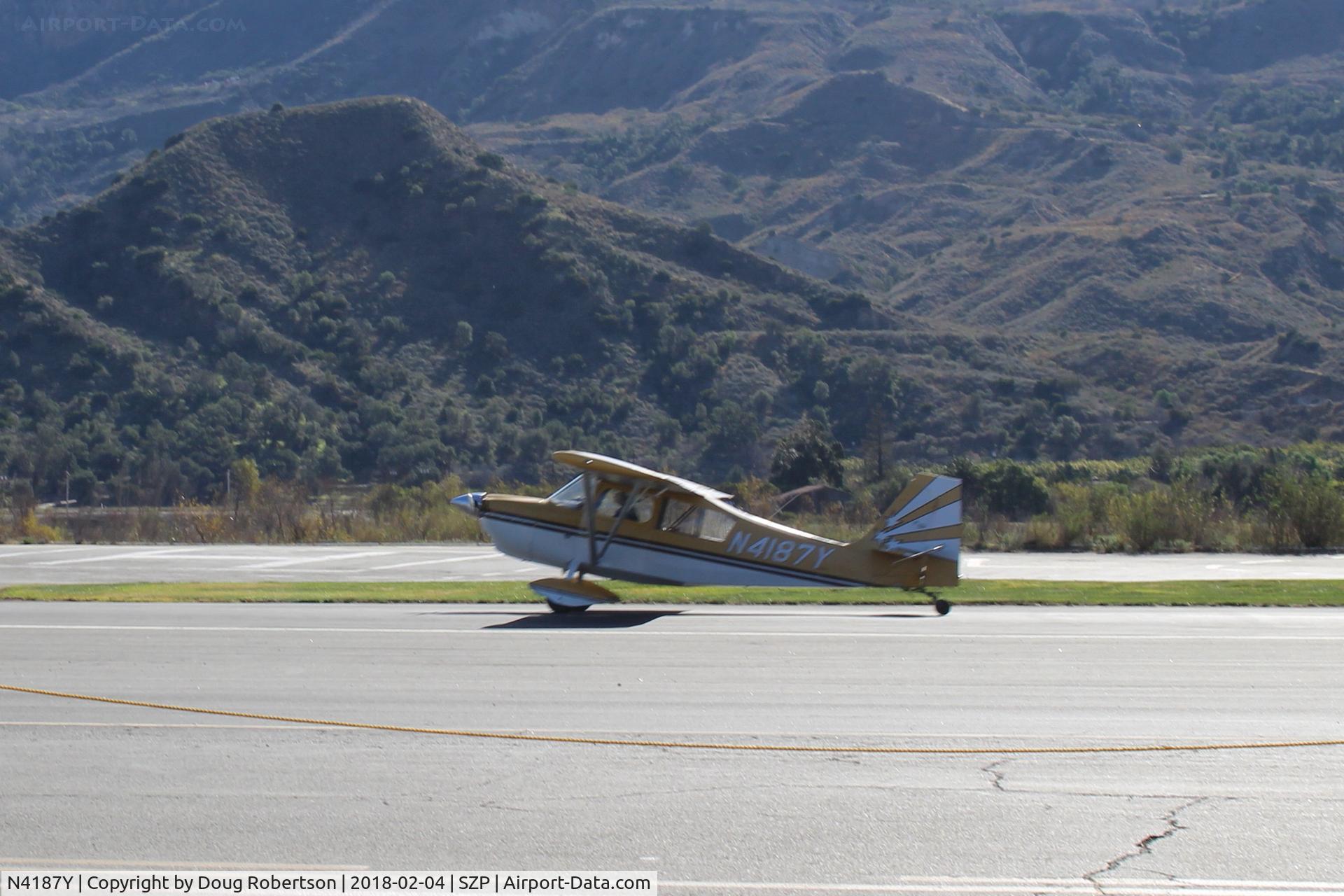 N4187Y, 1977 Bellanca 8KCAB Super Decathlon Decathlon C/N 289-77, 1977 Bellance 8KCAB SUPER DECATHLON, Lycoming AEIO-360 180 Hp full inverted systems, wing Micro Vortex generators by STC, landing roll Rwy 04