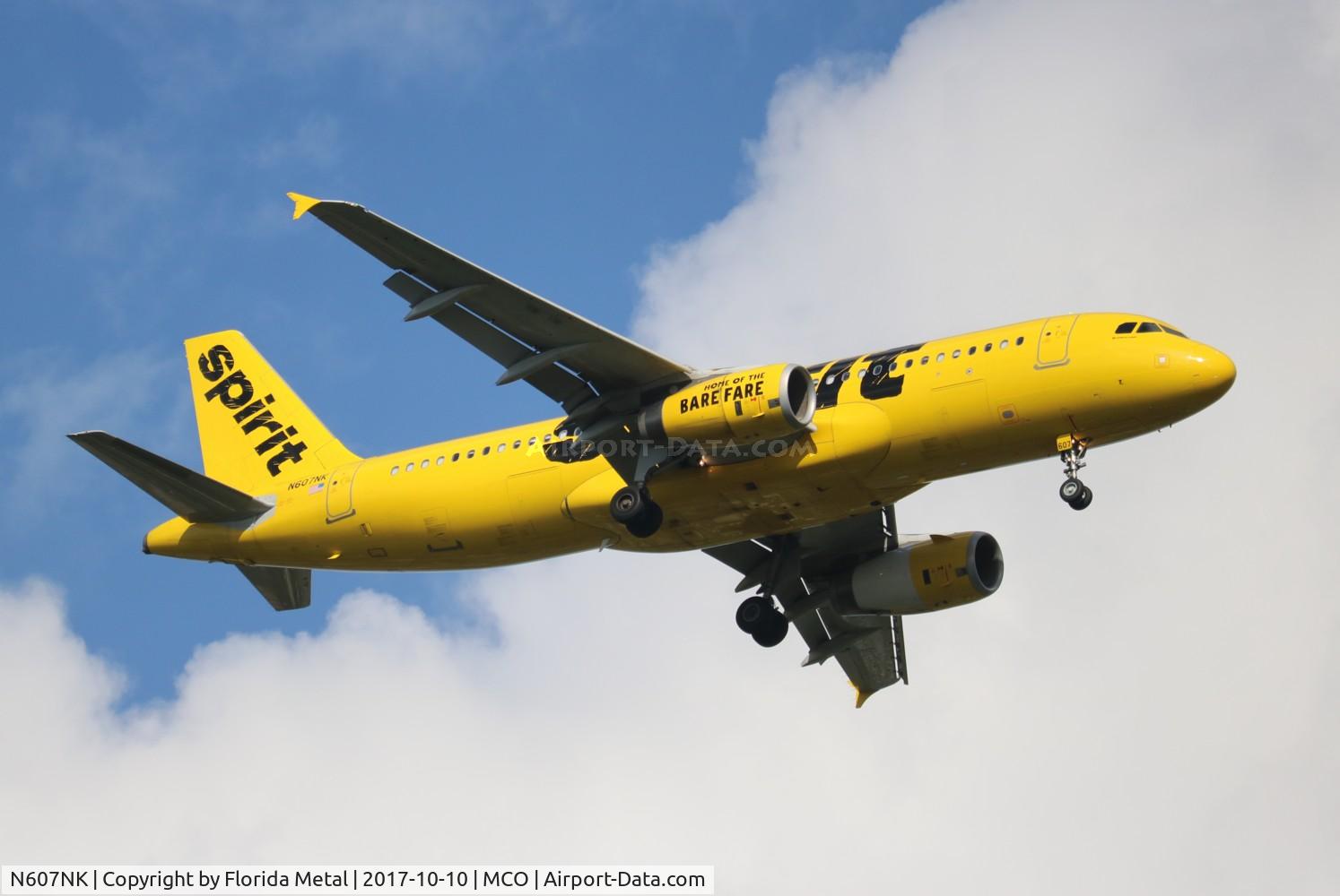 N607NK, 2011 Airbus A320-232 C/N 4595, Spirit