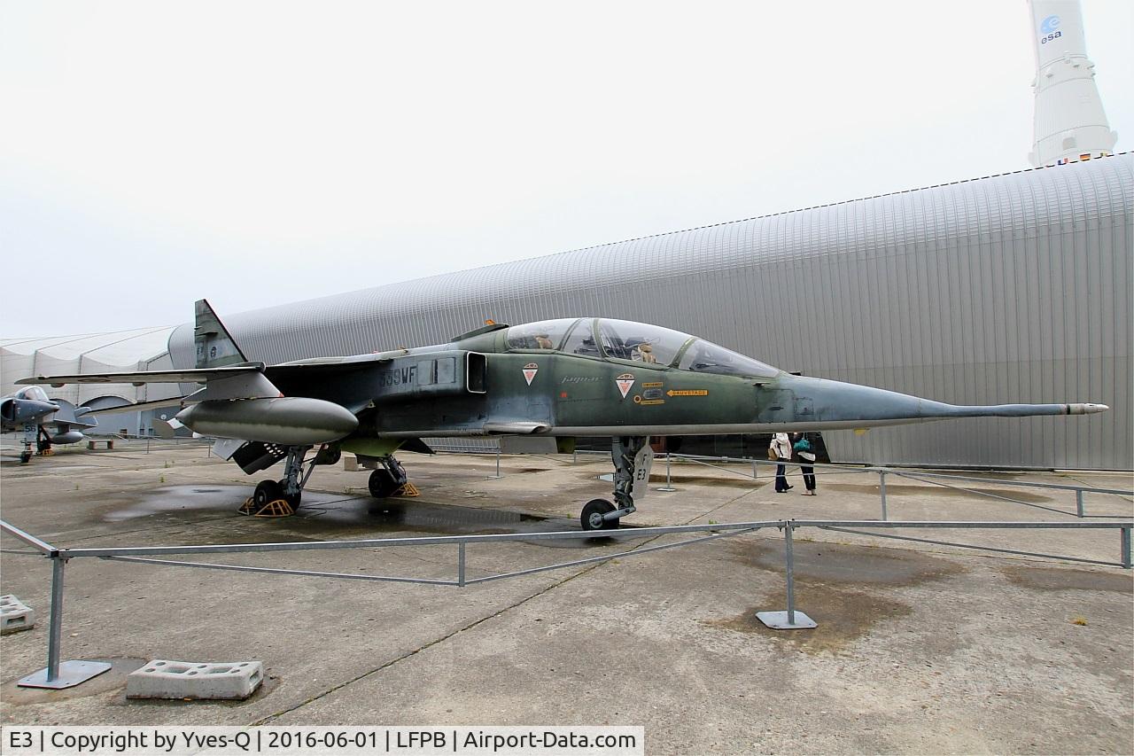 E3, Sepecat Jaguar E C/N E3, Sepecat Jaguar E, Air & Space Museum Paris-Le Bourget Airport (LFPB-LBG)