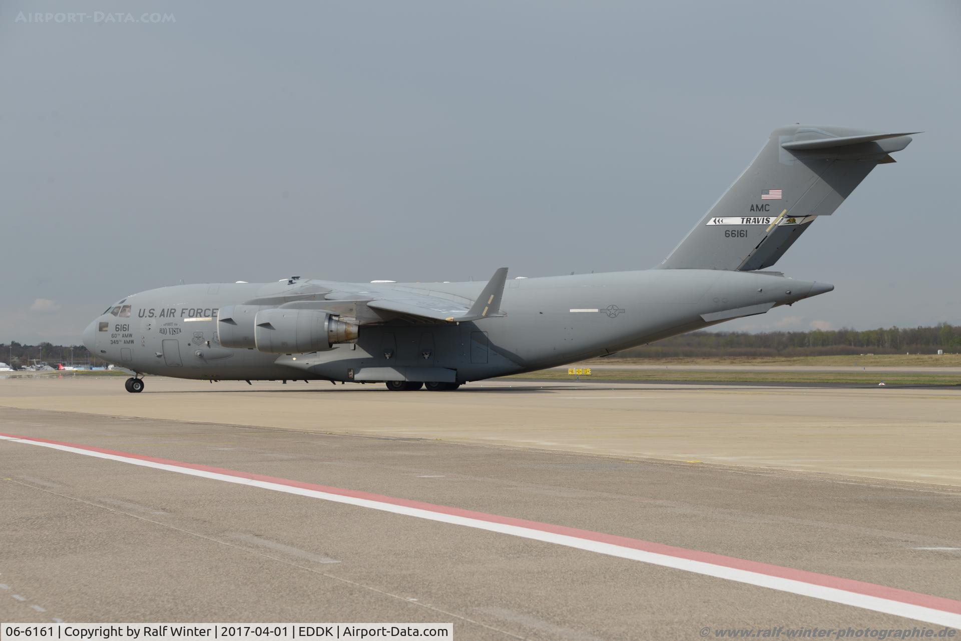 06-6161, 2006 Boeing C-17A Globemaster III C/N P-161, Boeing C-17A Globemaster III - MC RCH US Air Force USAF - P161 - 06-6161 - 01.04.2017 - CGN