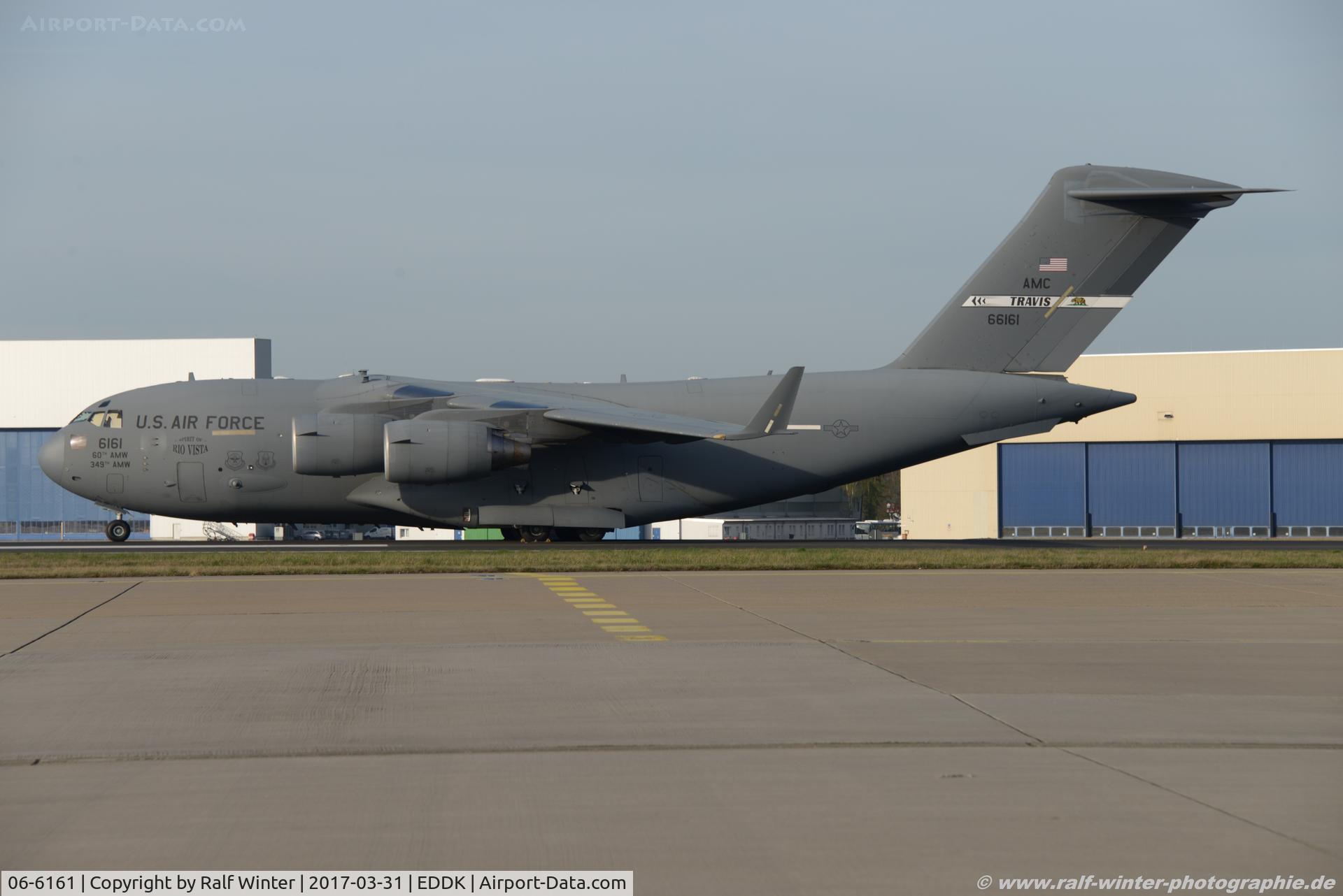 06-6161, 2006 Boeing C-17A Globemaster III C/N P-161, Boeing C-17A Globemaster III - MC RCH US Air Force USAF - P-161 - 06-6161 - 31.03.2017 - CGN