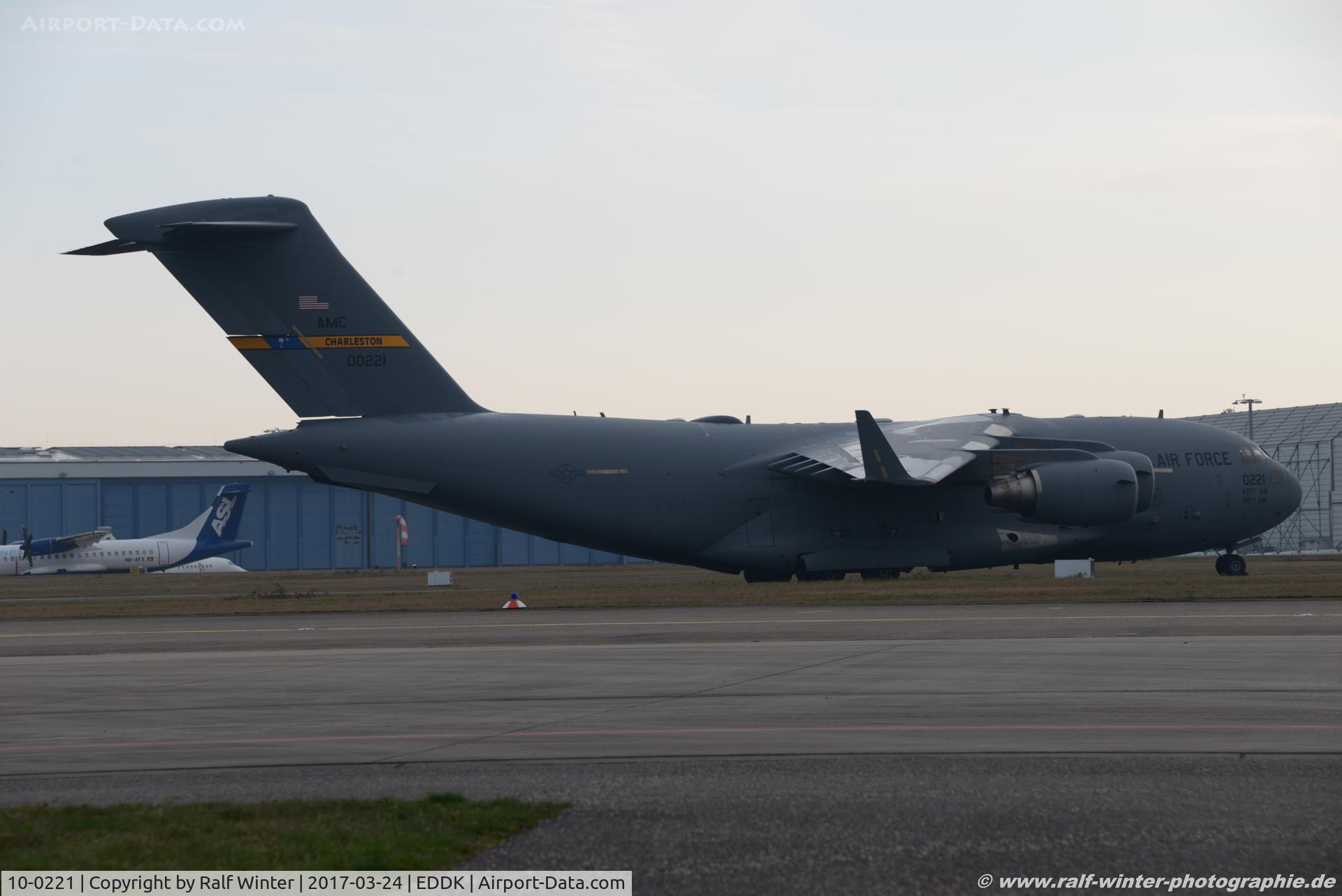 10-0221, 2013 Boeing C-17A Globemaster III C/N P-221, Boeing C-17A Globemaster III - MC RCH US Air Force USAF - P-221 - 10-0221 - 24.03.2017 - CGN