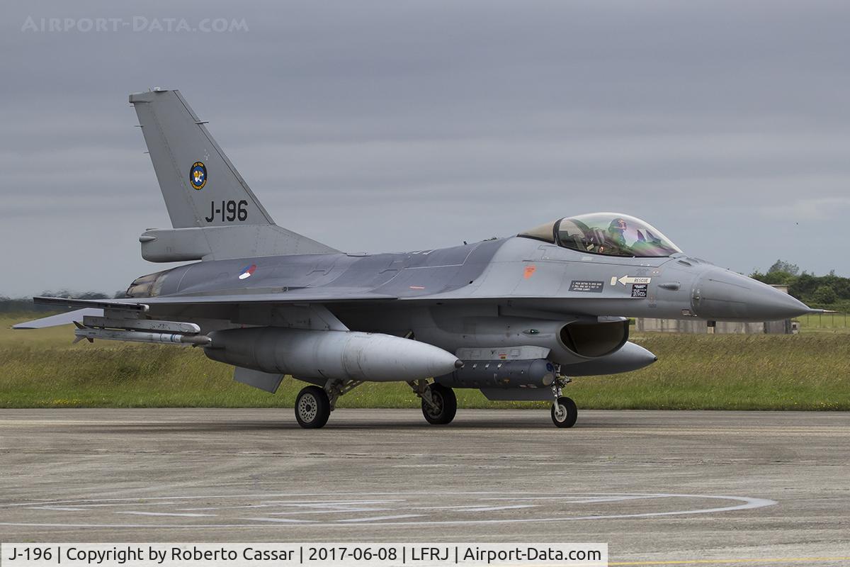 J-196, Fokker F-16AM Fighting Falcon C/N 6D-103, NATO Tiger Meet 2017
