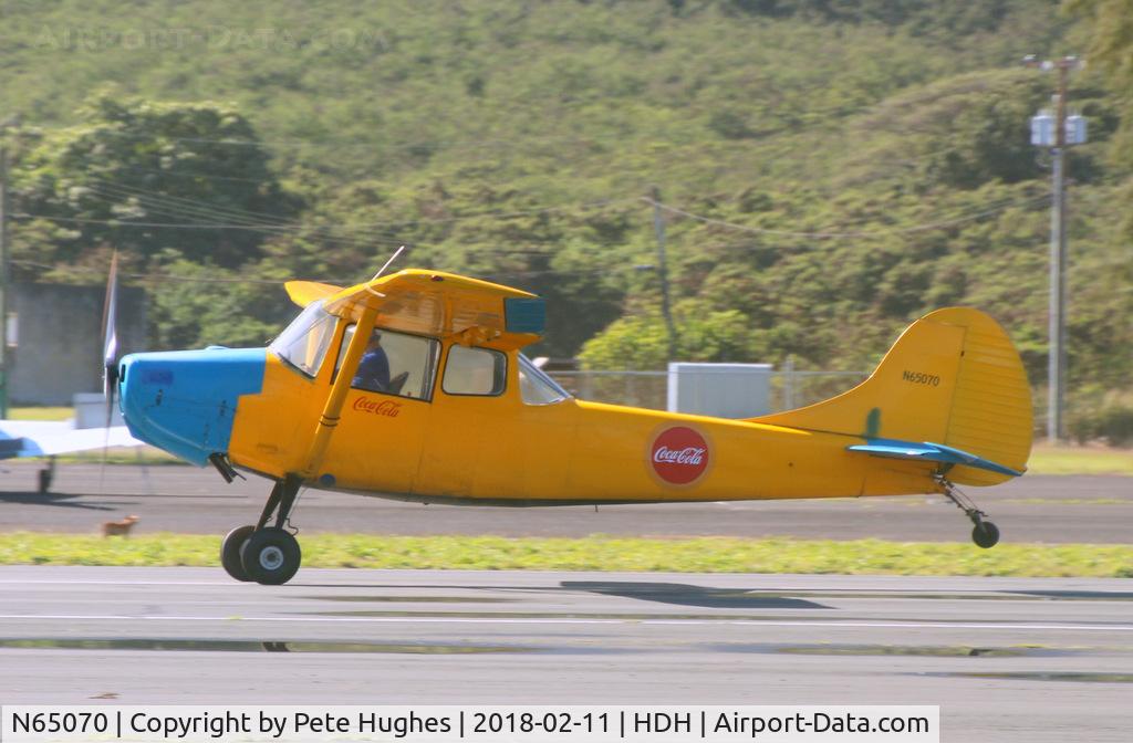 N65070, 1979 Cessna Ector 305A C/N 2035, N65070 Bird Dog getting ready for the day's glider towing at Dillingham, Oahu, Hawaii