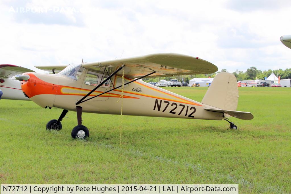 N72712, 1946 Cessna 140 C/N 9891, N72712 Cessna 140 at Sun'n'Fun 2015