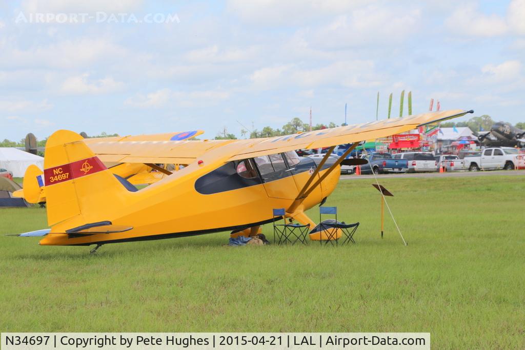 N34697, 1941 Stinson 10A C/N 7997, NC34697 Stinson 10 at Sun'n'Fun 2015