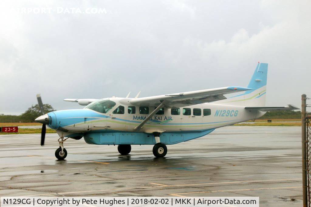 N129CG, 2007 Cessna 208B C/N 208B1290, N129CG Ce208 at Molokai, Hawaii