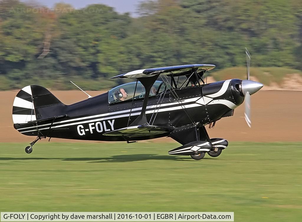 G-FOLY, 1980 Aerotek Pitts S-2A Special C/N 2213, Hot arrival