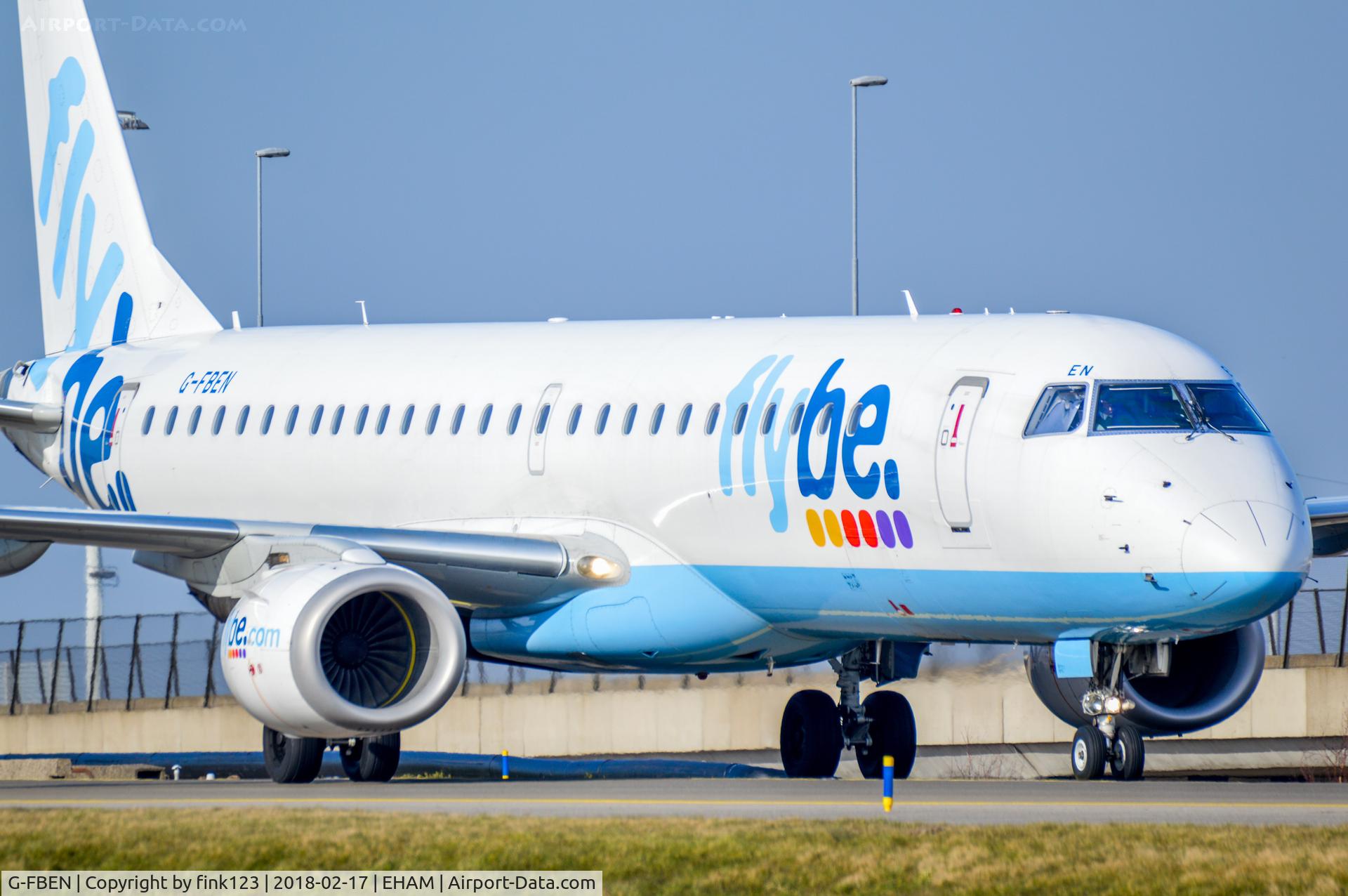 G-FBEN, 2008 Embraer 195LR (ERJ-190-200LR) C/N 19000213, E190