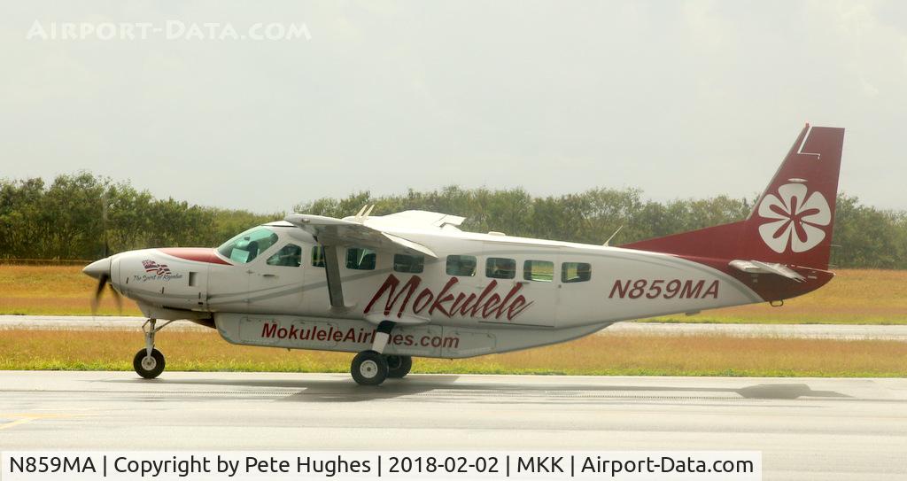 N859MA, Cessna C208B C/N 208B2424, N859MA Ce208 at Molokai, Hawaii