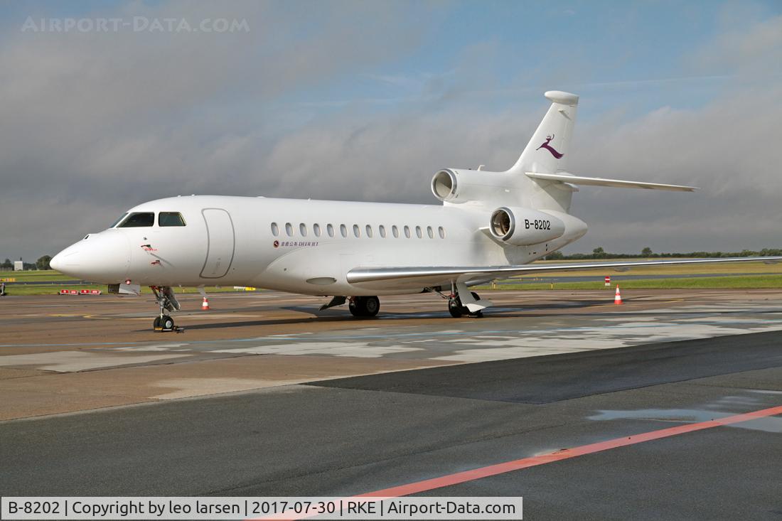 B-8202, 2012 Dassault Falcon 7X C/N 159, Roskilde 30.7.2017