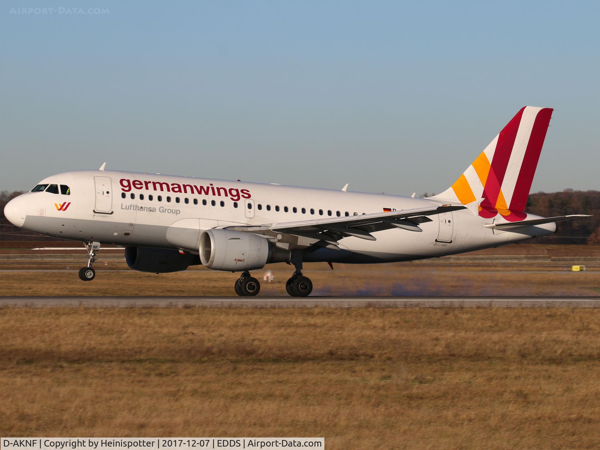 D-AKNF, 1997 Airbus A319-112 C/N 0646, D-AKNF at Stuttgart Airport.
