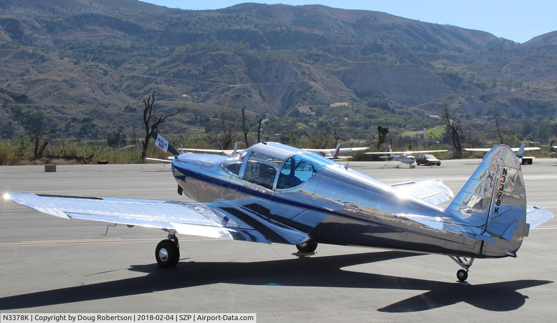 N3378K, 1946 Globe GC-1B Swift C/N 1371, 1946 Globe GC-1B SWIFT, Lycoming O-320-E2D 150 Hp upgrade by STC