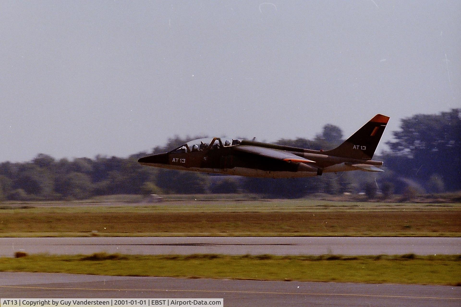 AT13, Dassault-Breguet Alpha Jet C/N AT-13, BAF A-Jet AT13 at EBST (eighties)