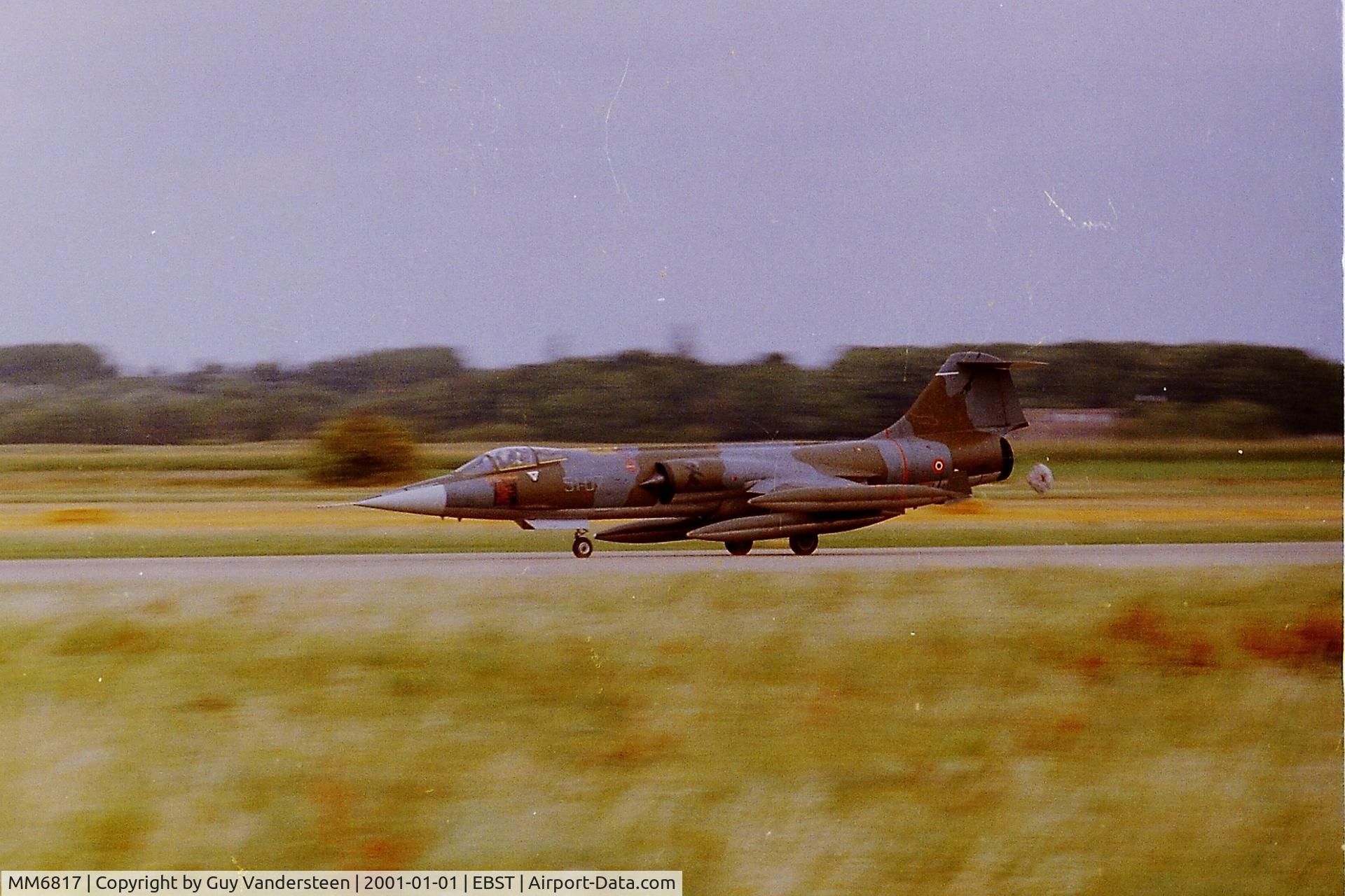 MM6817, Aeritalia F-104S-ASA Starfighter C/N 1117, AMI F-104S 51-07 at EBST (eighties)