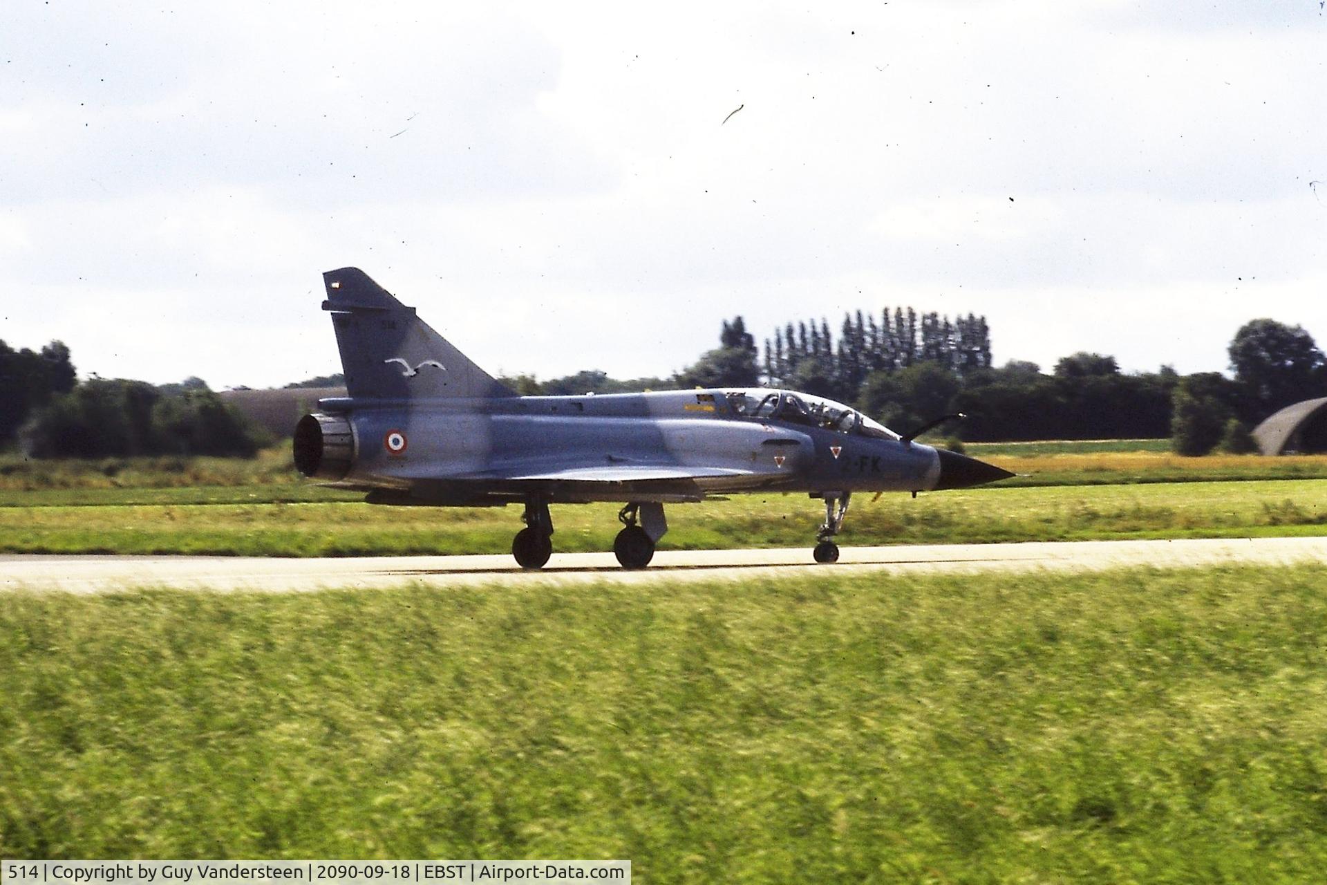 514, Dassault Mirage 2000-5EG C/N 111, FAF M2000 2FK at EBST (eighties)