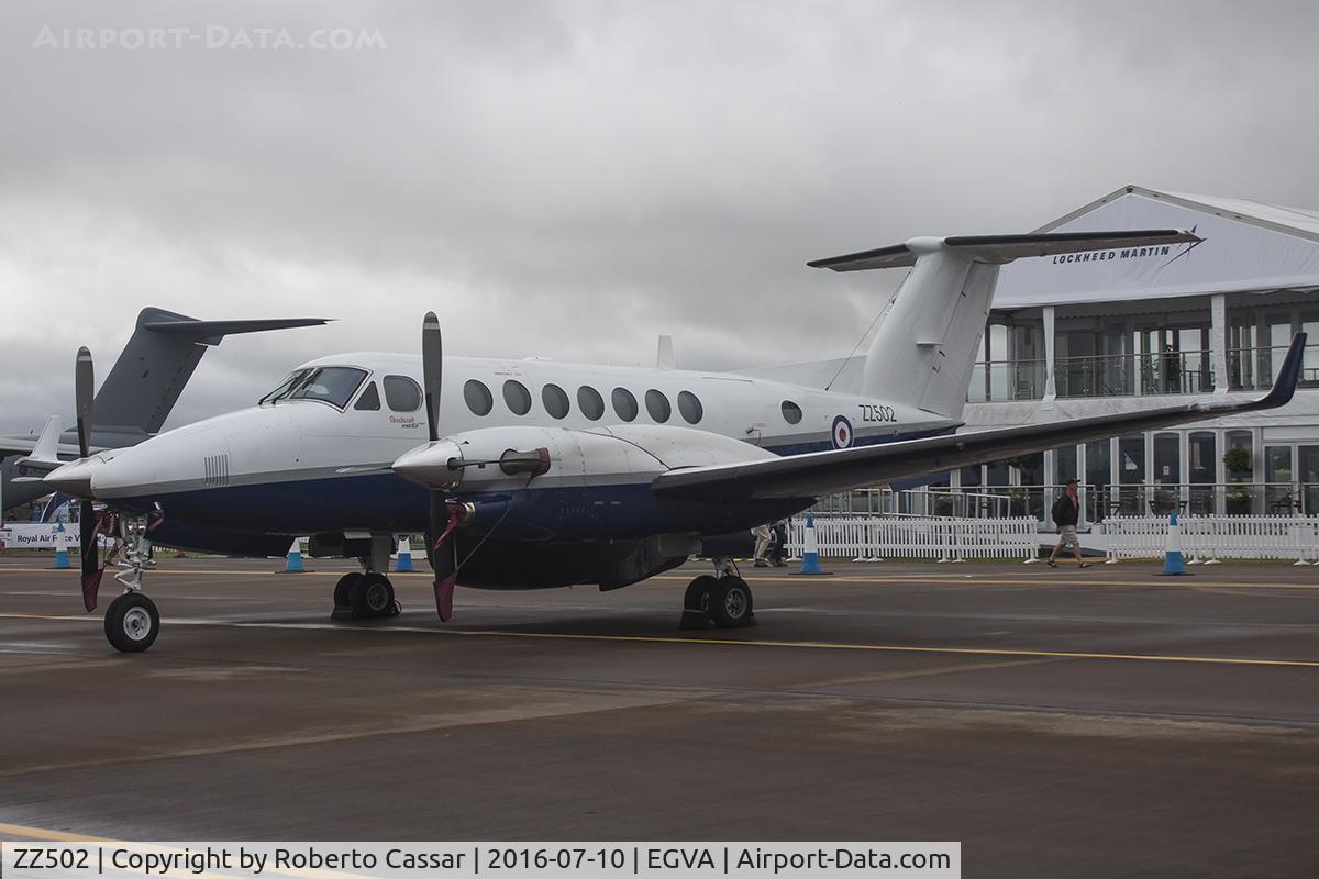 ZZ502, 2008 Hawker Beechcraft B350CER Avenger T1 C/N FL629, Royal International Air Tattoo 2016