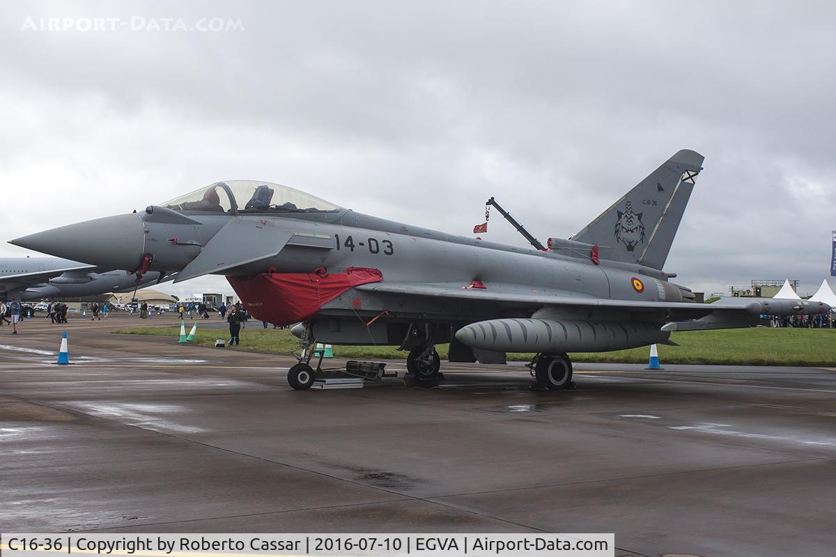 C16-36, Eurofighter EF-2000 Typhoon S C/N SS017, Royal International Air Tattoo 2016