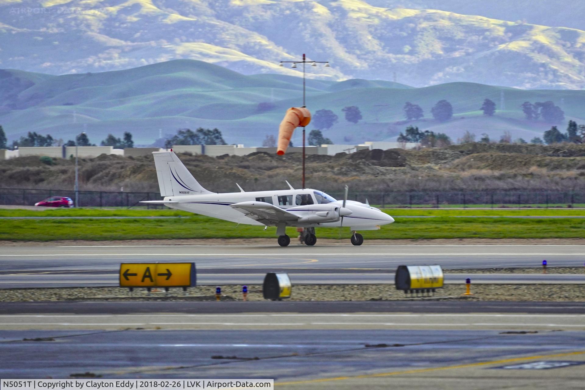 N5051T, 1972 Piper PA-34-200 Seneca C/N 34-7250237, Livermore Airport California 2018.