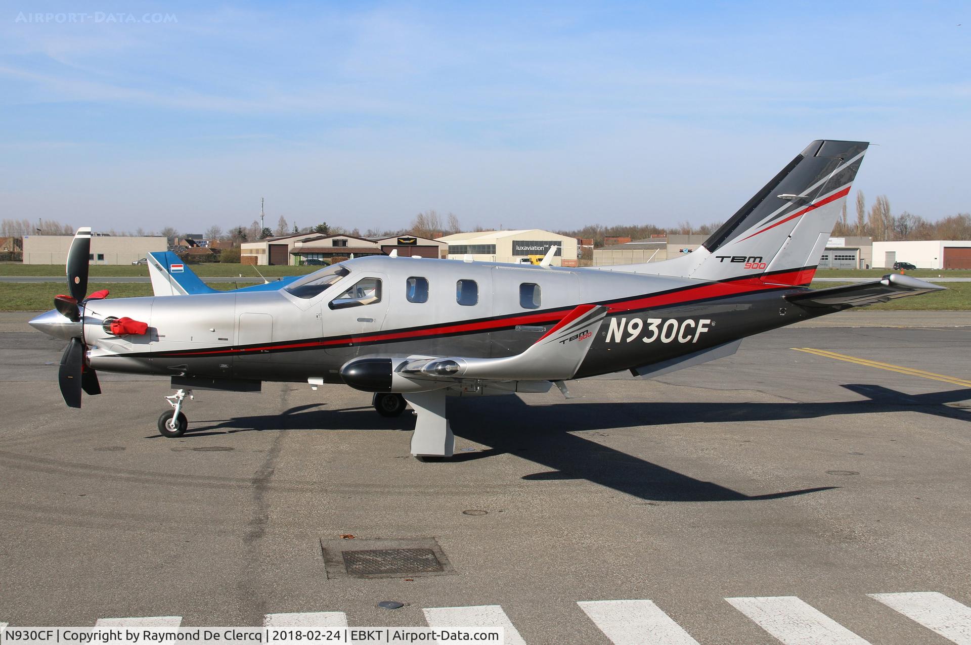 N930CF, 2017 Socata TBM-930 C/N 1157, Nice visitor at Wevelgem.