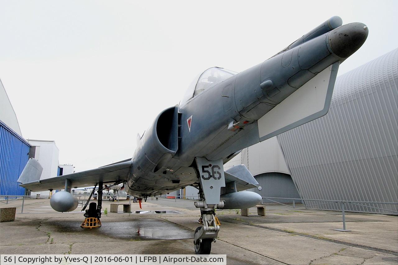 56, Dassault Etendard IV.M C/N 56, Dassault Etendard IV.M, Exibited at Air & Space Museum Paris-Le Bourget (LFPB)