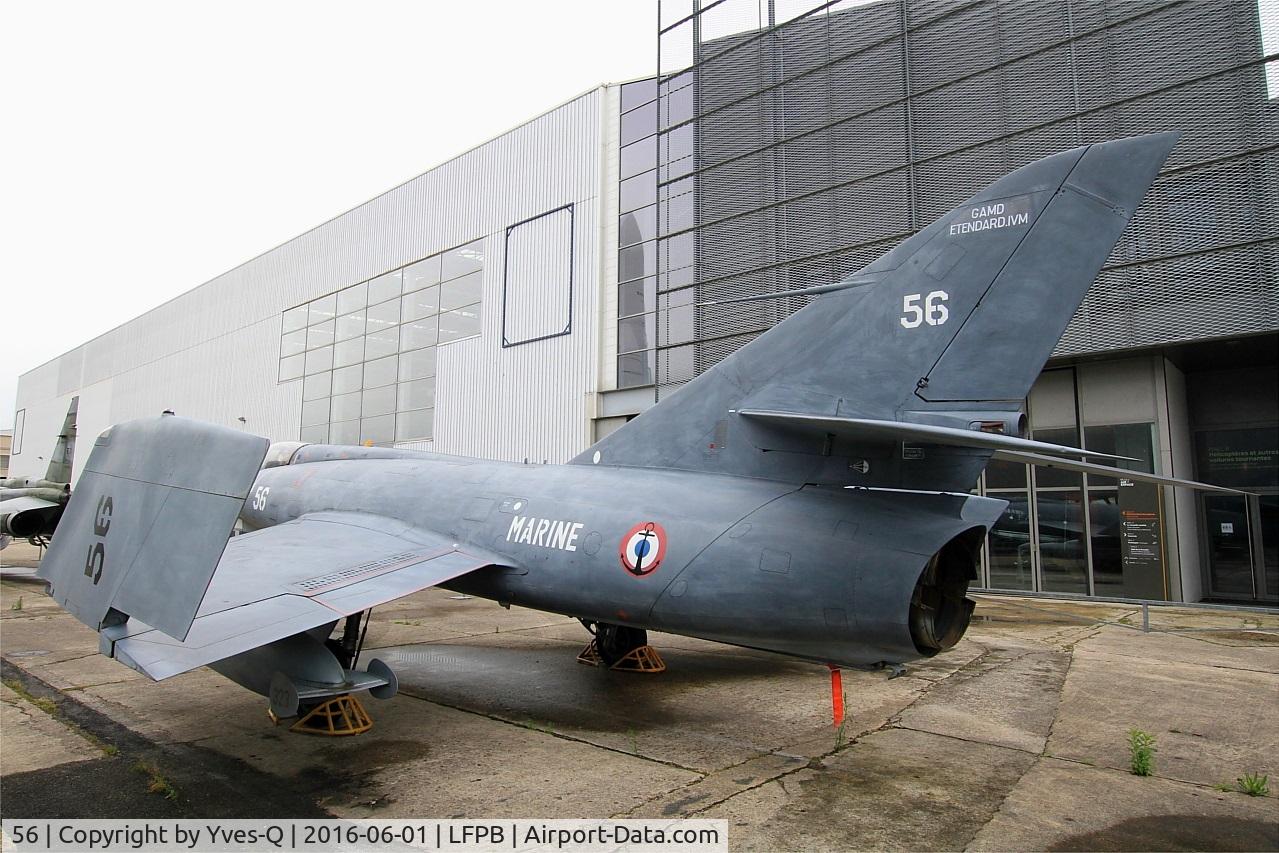 56, Dassault Etendard IV.M C/N 56, Dassault Etendard IV.M, Exibited at Air & Space Museum Paris-Le Bourget (LFPB)
