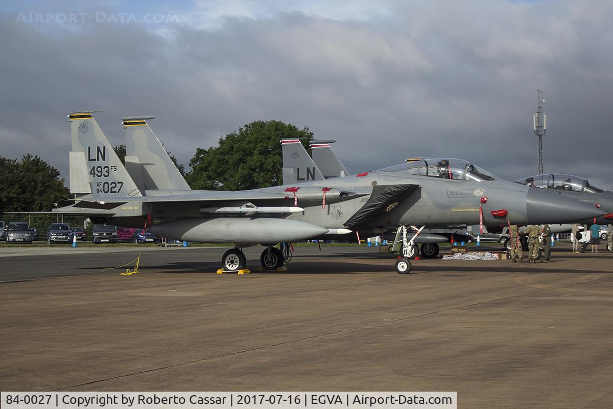 84-0027, 1984 McDonnell Douglas F-15C Eagle C/N 0938/C330, Royal International Air Tattoo 2017