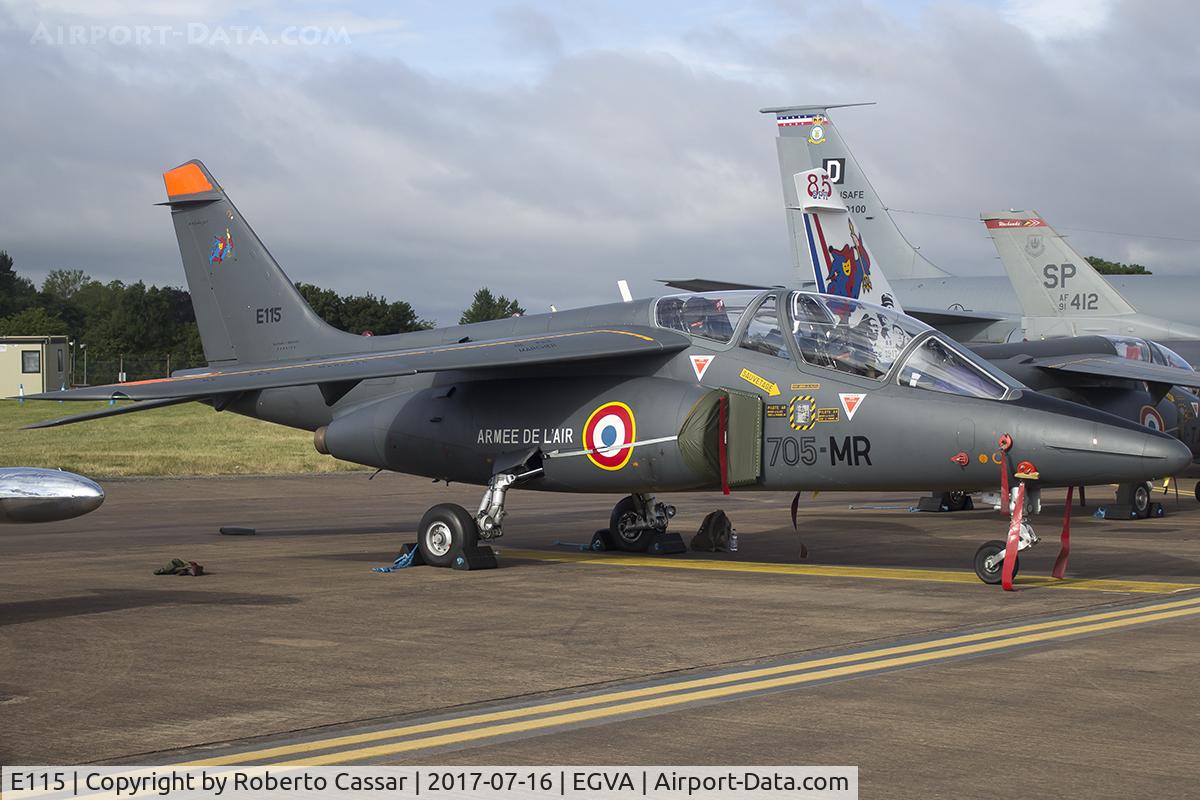E115, Dassault-Dornier Alpha Jet E C/N E115, Royal International Air Tattoo 2017