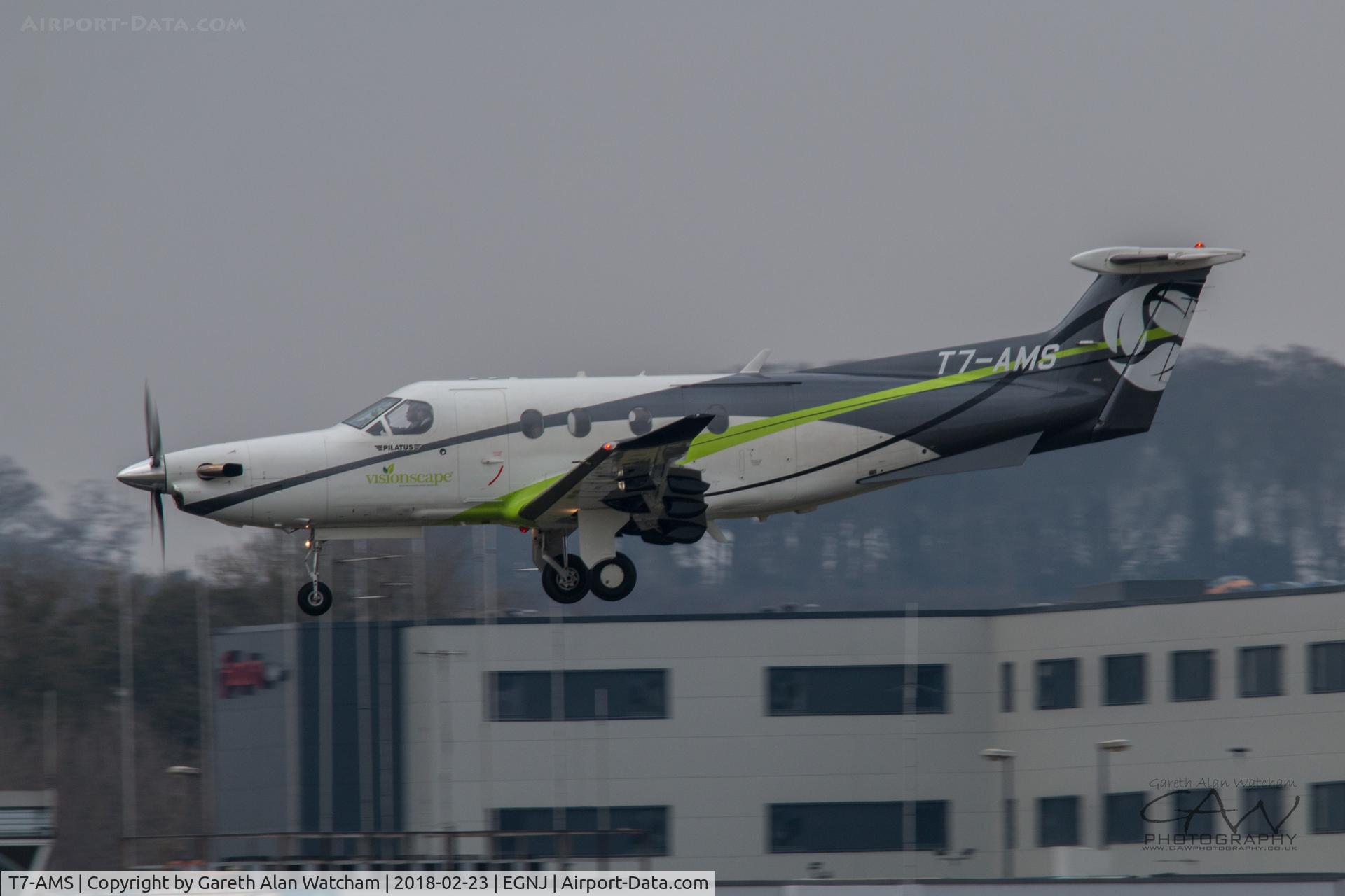 T7-AMS, 2006 Pilatus PC-12/47 C/N 732, Recovering to Humberside Airport