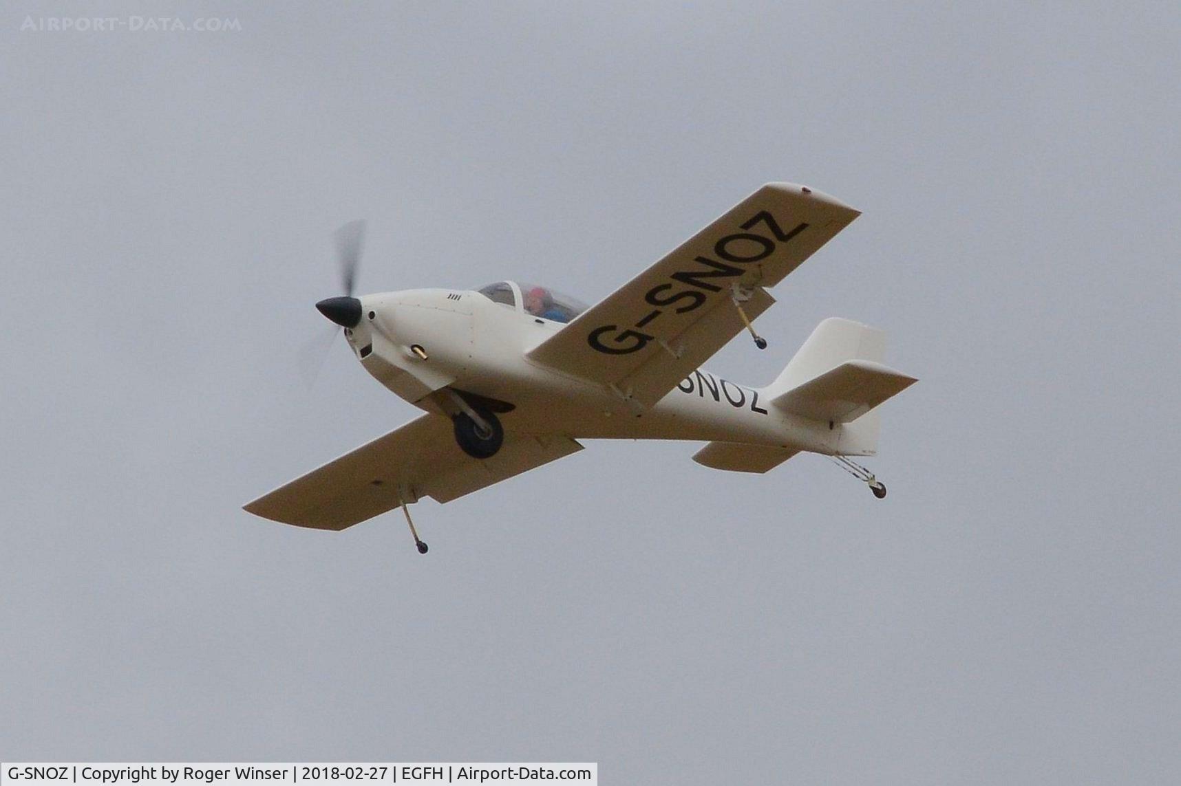 G-SNOZ, 1994 Europa Monowheel C/N PFA 247-12545, Resident Monowheel departing Runway 22.