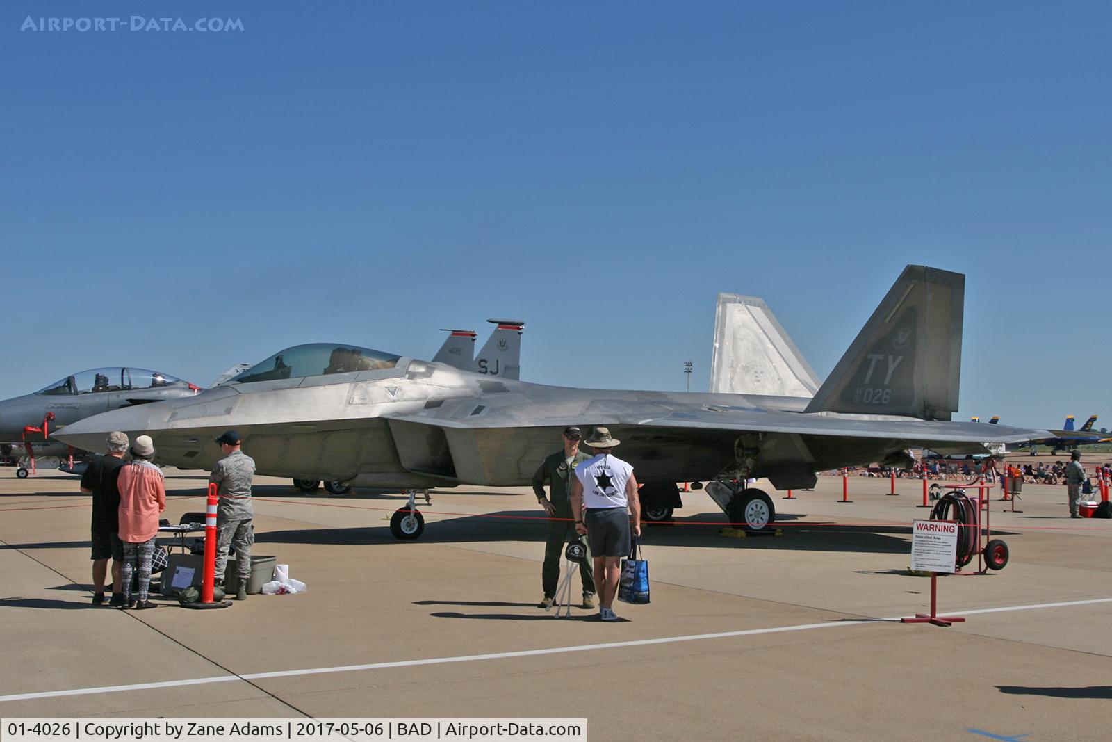01-4026, 2001 Lockheed Martin F-22A Raptor C/N 645-4026, At the 2017 Barksdale AFB Airshow