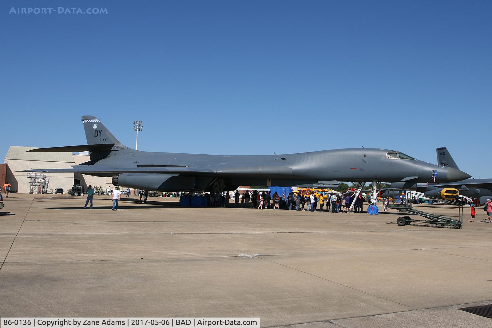 86-0136, 1986 Rockwell B-1B Lancer C/N 96, At the 2017 Barksdale AFB Airshow