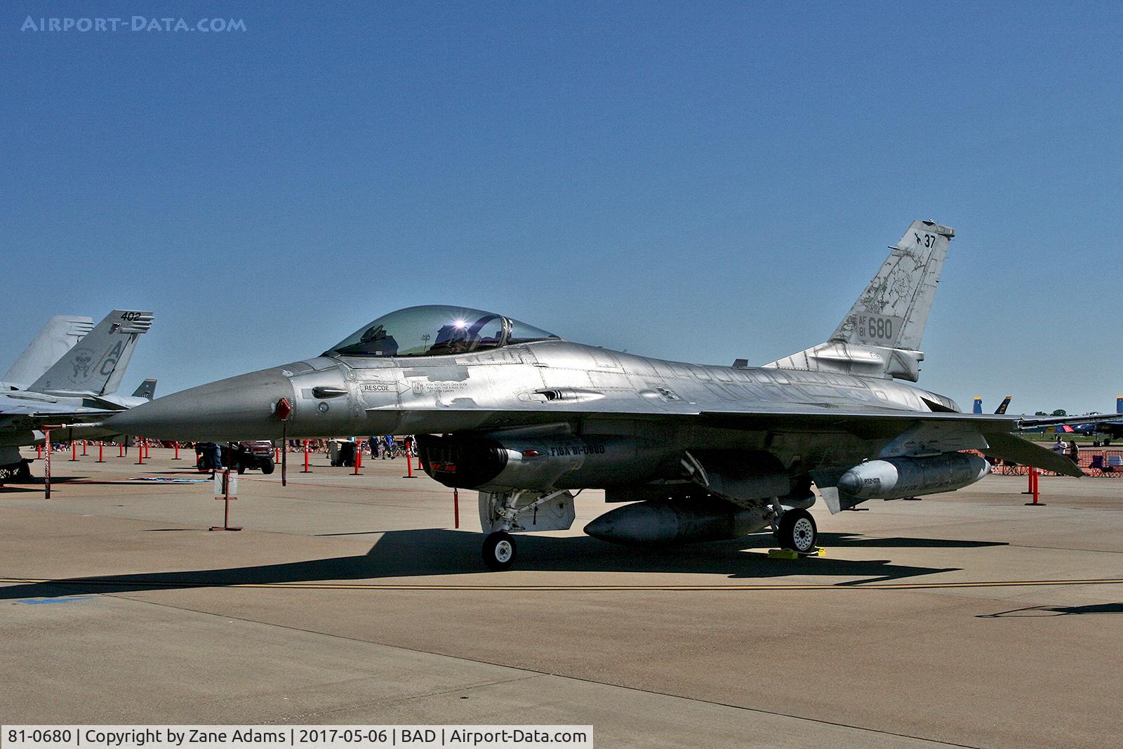 81-0680, 1981 General Dynamics F-16AM Fighting Falcon C/N 61-361, At the 2017 Barksdale AFB Airshow