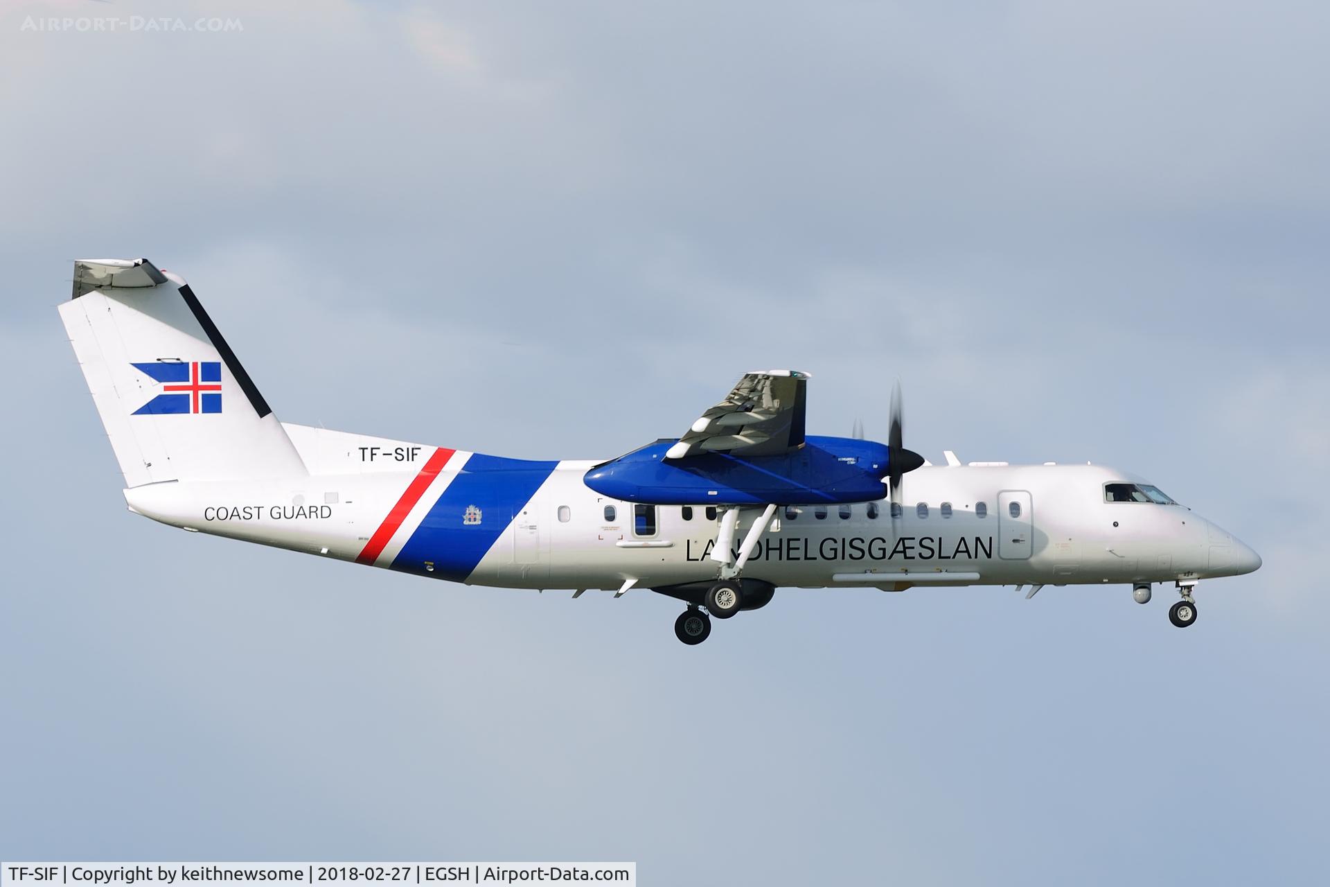 TF-SIF, 2008 De Havilland Canada DHC-8-314 Dash 8 C/N 660, Regular visitor from Iceland.
