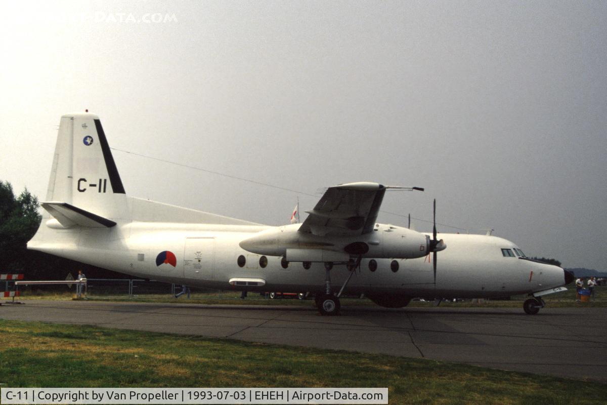 C-11, 1960 Fokker F-27-300 Friendship C/N 10161, Fokker F27 Troopship of the Royal Netherlands Air Force at Eindhoven air base Open Day 1993