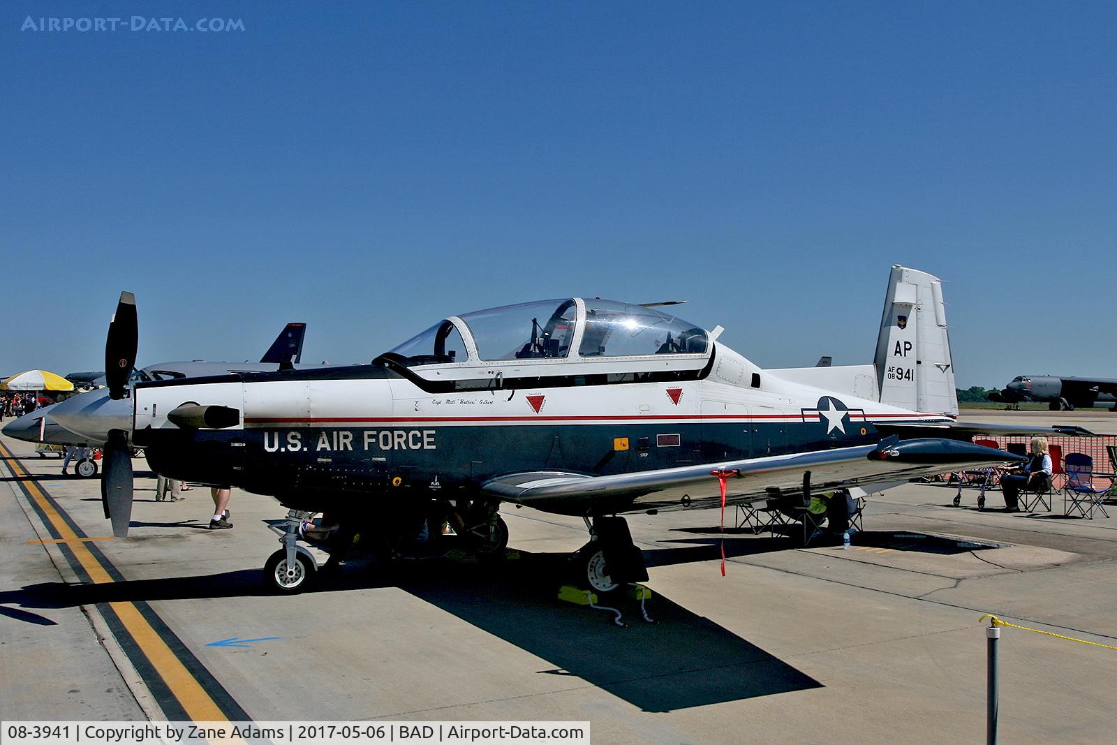 08-3941, 2008 Raytheon T-6A Texan II C/N FT-508, At the 2017 Barksdale AFB Airshow