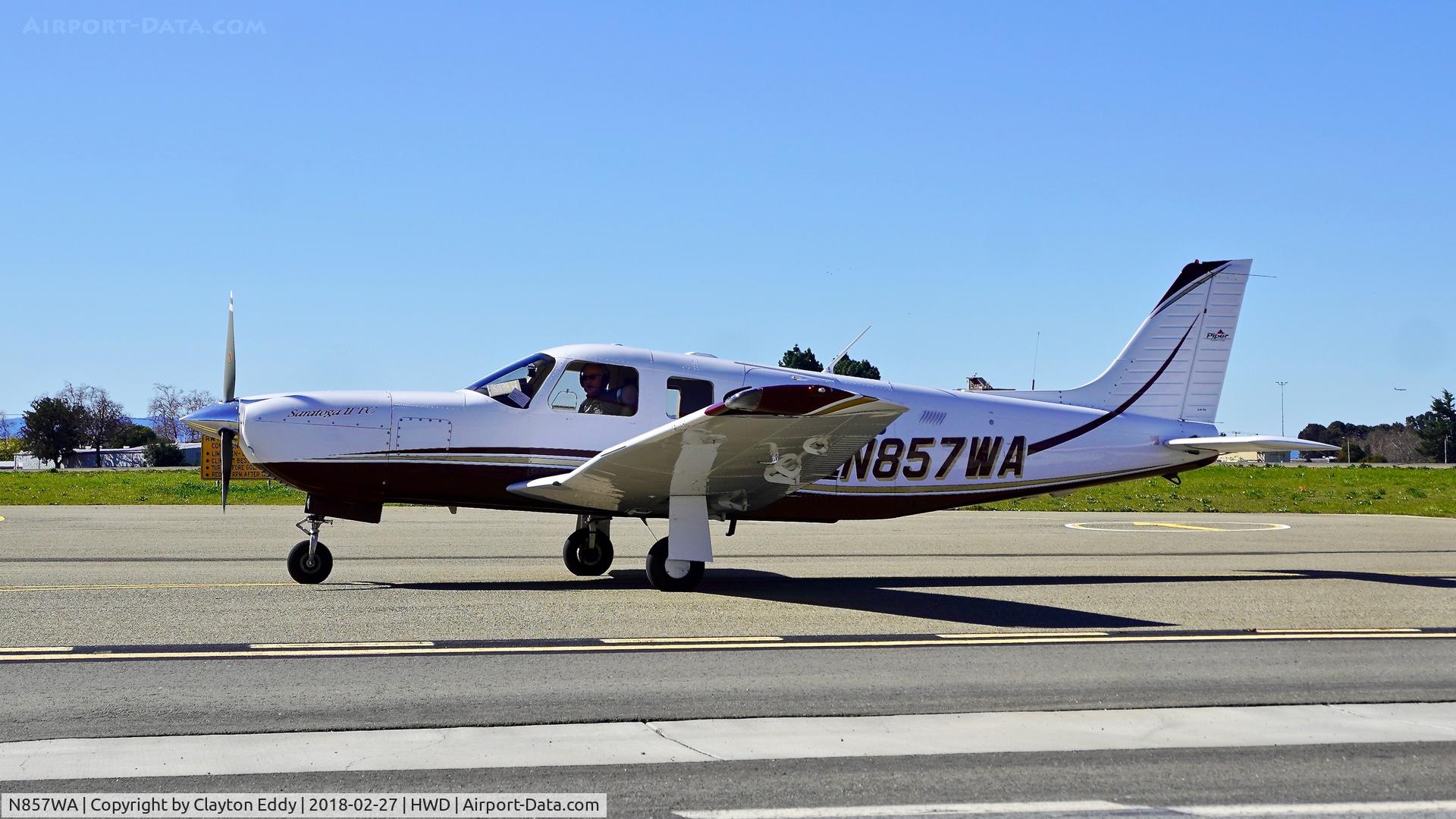 N857WA, 2004 Piper PA-32R-301T Turbo Saratoga C/N 3257355, Hayward Airport California 2018.
