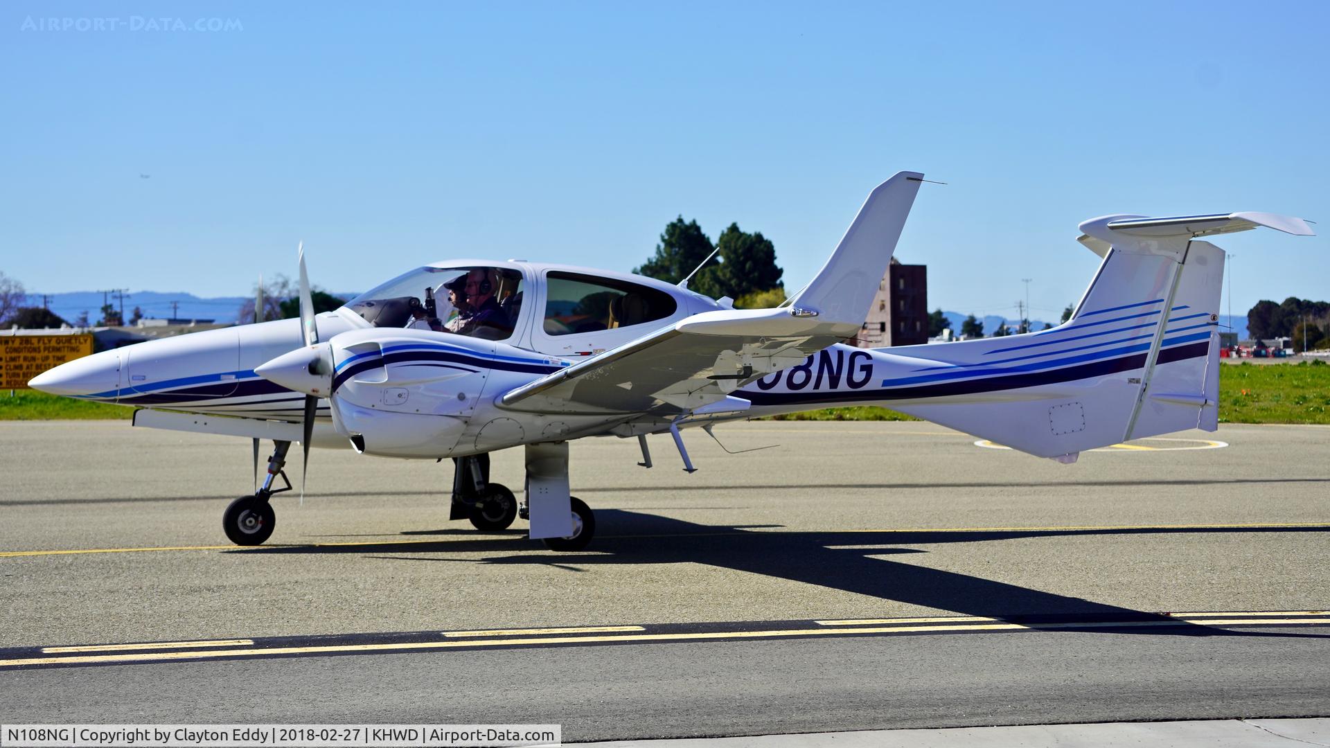 N108NG, 2015 Diamond DA-42-NG Twin Star Twin Star C/N 42.N172, Hayward Airport California 2018.