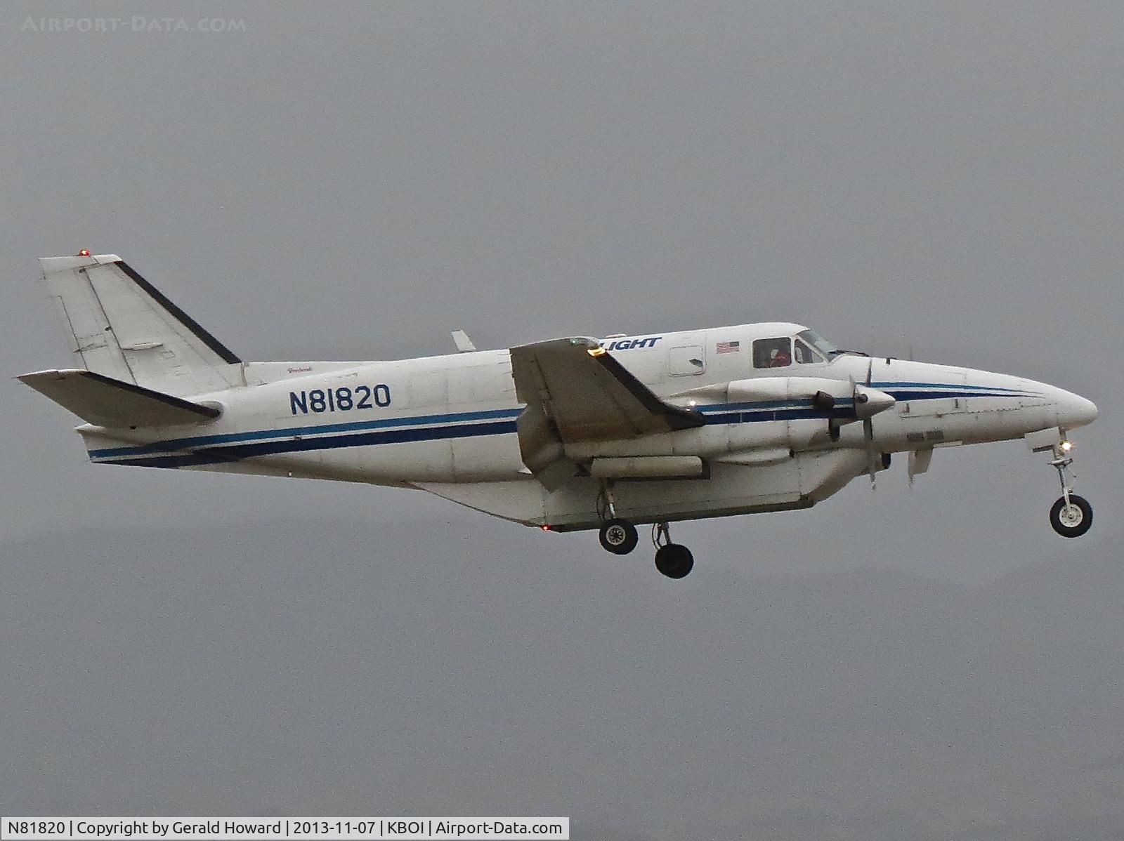 N81820, 1987 Beech C99 Airliner C/N U-232, Landing RWY 10R.
