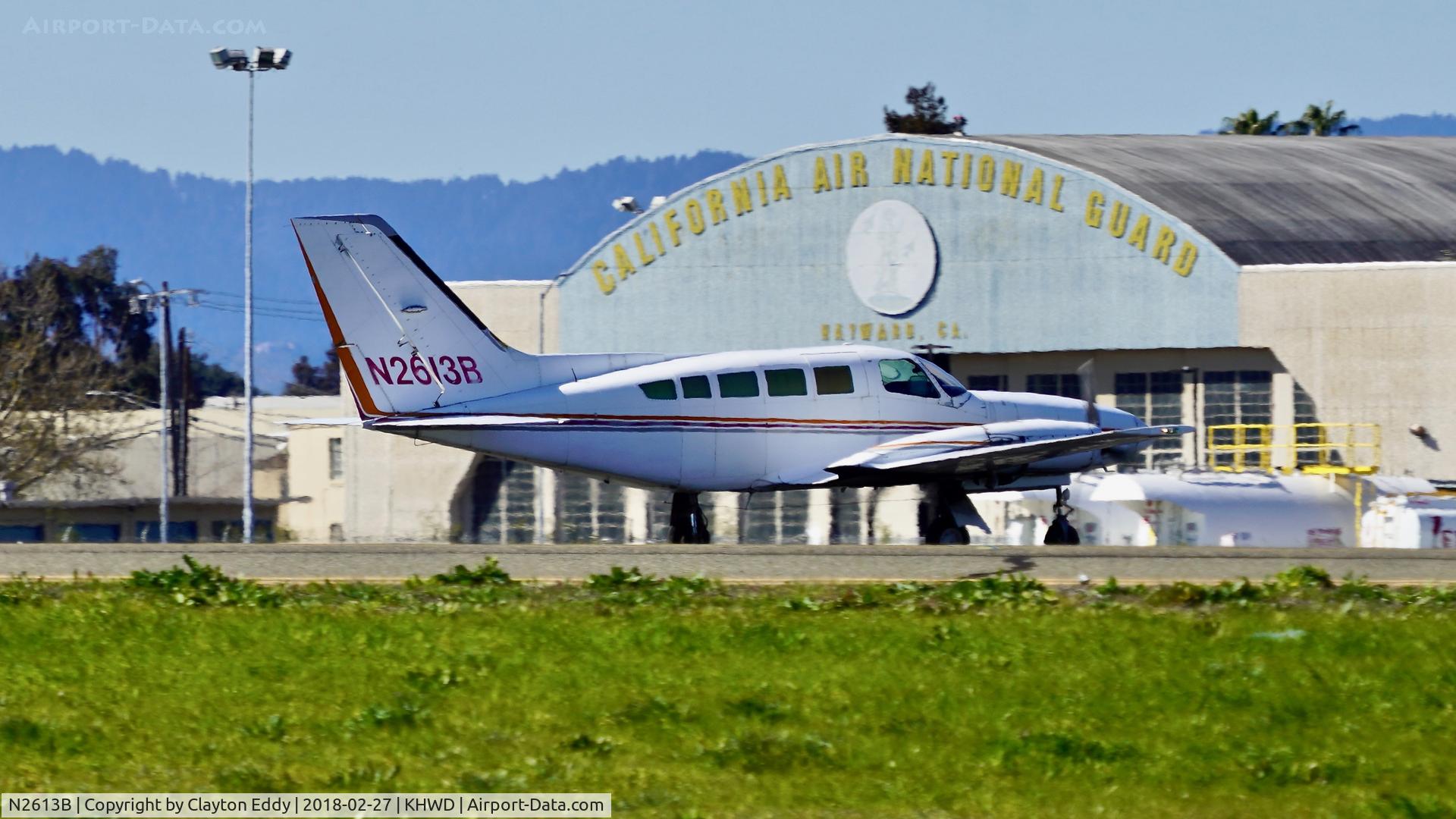 N2613B, 1979 Cessna 402C C/N 402C0083, Hayward Airport California 2018.