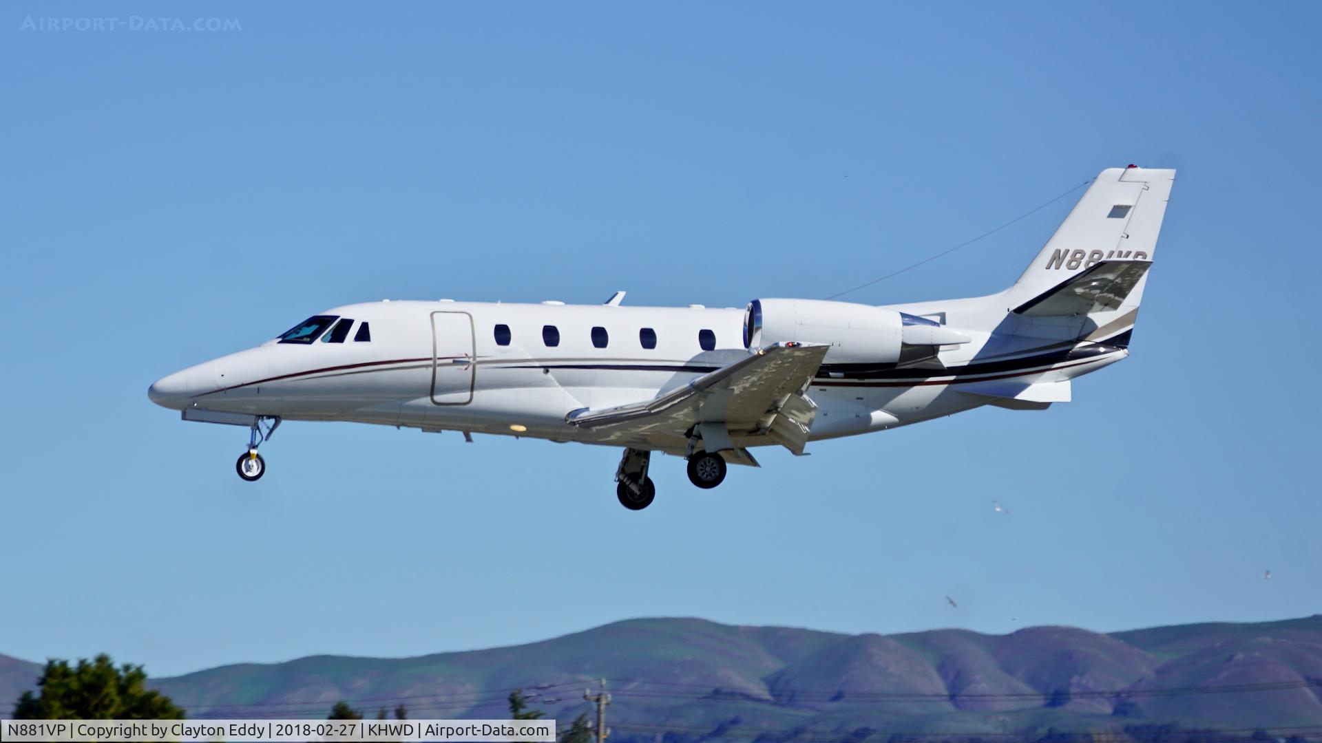 N881VP, Cessna 560 Citation XLS+ C/N 560-6018, Hayward Airport California 2018.