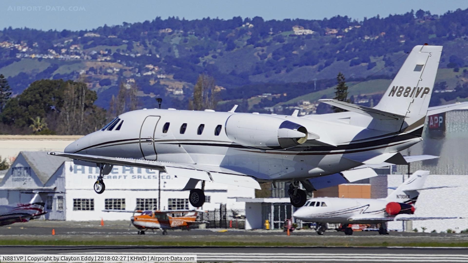 N881VP, Cessna 560 Citation XLS+ C/N 560-6018, Hayward Airport California 2018.