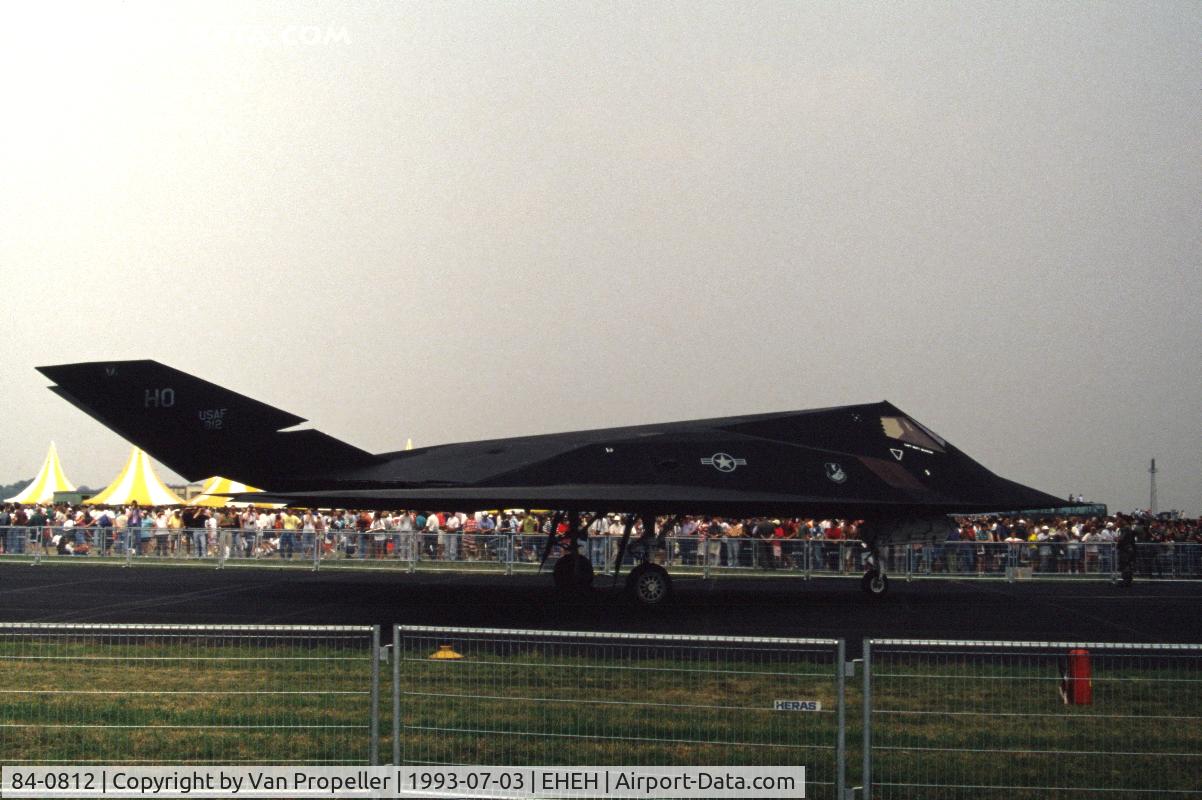 84-0812, 1983 Lockheed F-117A Nighthawk C/N A.4037, Lockheed F-117A Nighthawk of 7th FS, 49th FW, at the Eindhoven Air Base 1993 Open Day