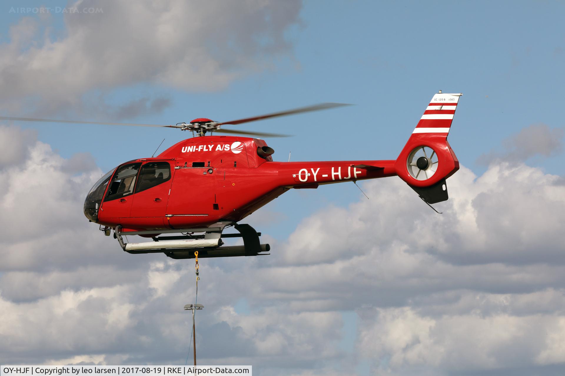 OY-HJF, 2007 Eurocopter EC-120B Colibri C/N 1503, Roskilde Air Show 19.8.2017