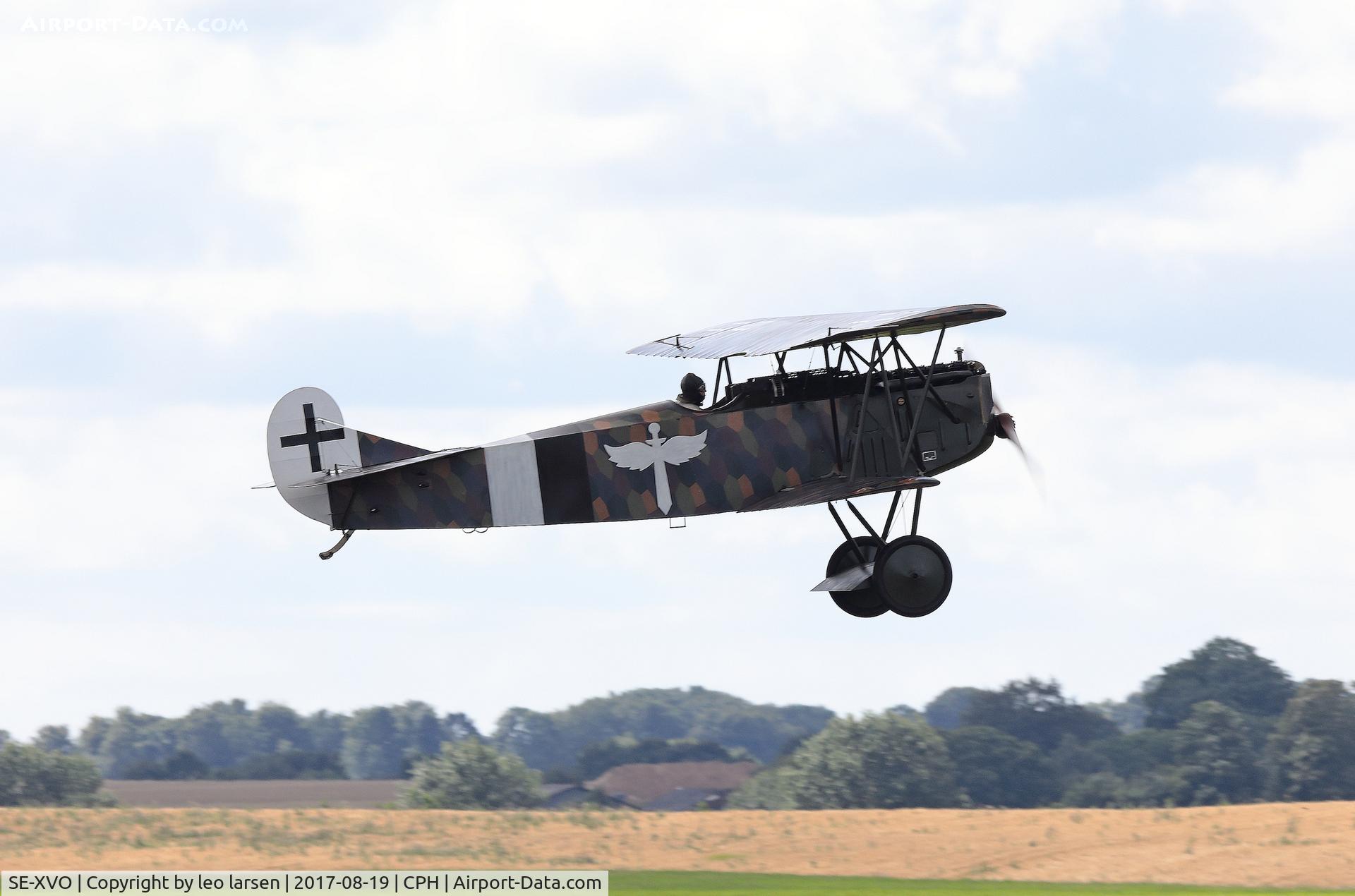 SE-XVO, 2010 Fokker D.VII Replica C/N 10400/18-989, Roskilde Air Show 19.8.2017